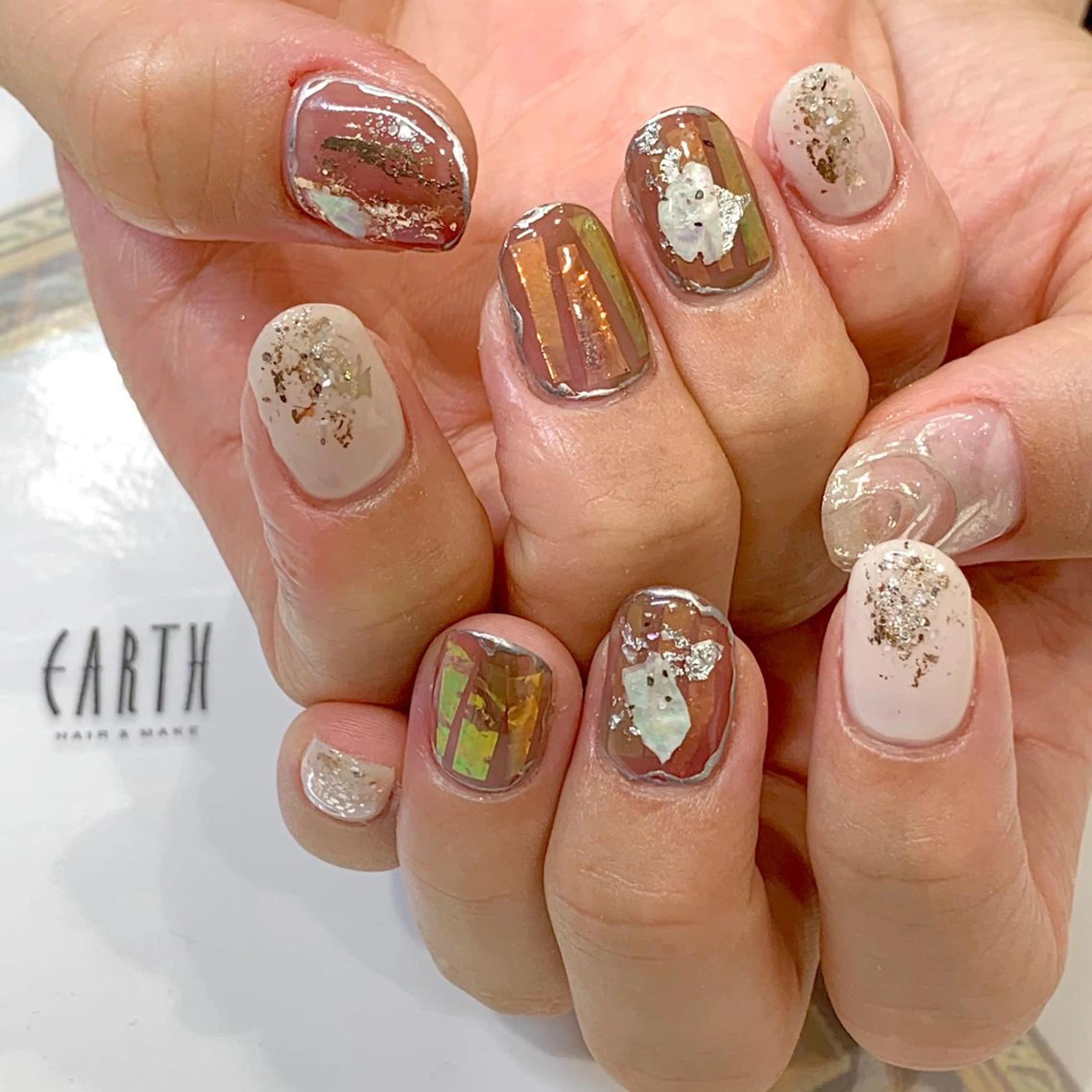 ネイル ニュアンスネイル ハンドネイル 佐藤 まりえのネイルデザイン