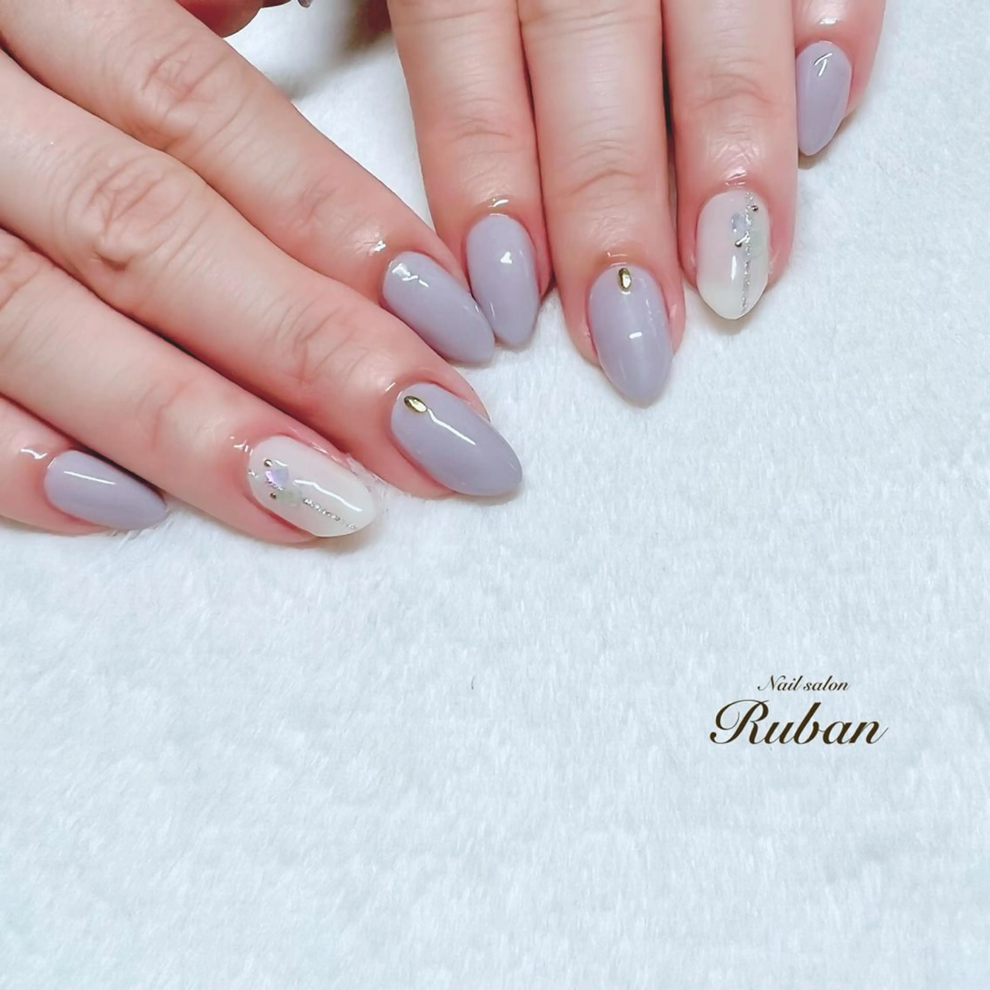 ネイル 春ネイル ブライダルネイル Nail salon Ruban所属・Nail salon Rubanのネイルデザイン