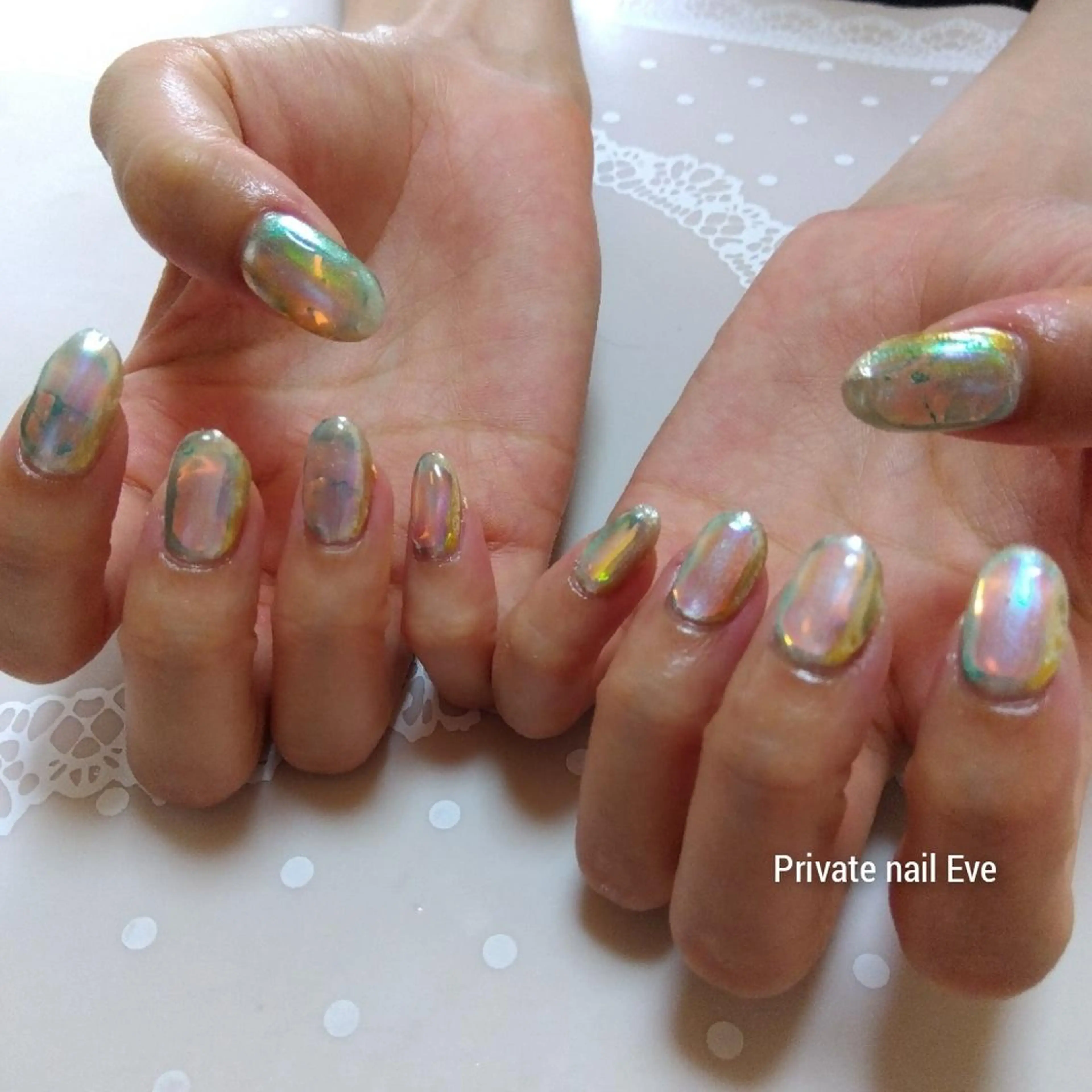 ネイル 氷ネイル・うるうるネイル ハンドネイル ネイル junkoのネイルデザイン