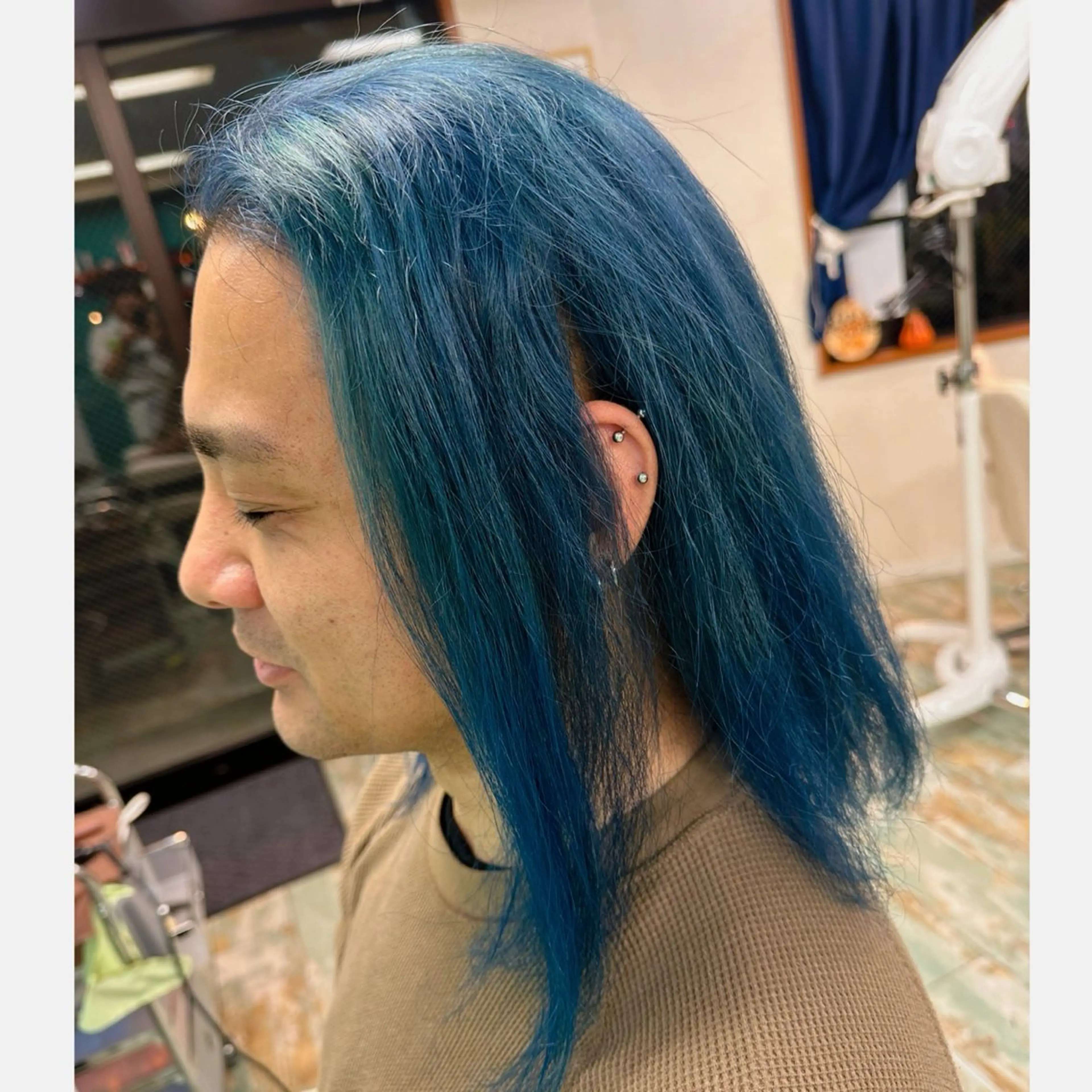ミディアム カラー メンズ ヘアカラー 三原 友美のヘアスタイル