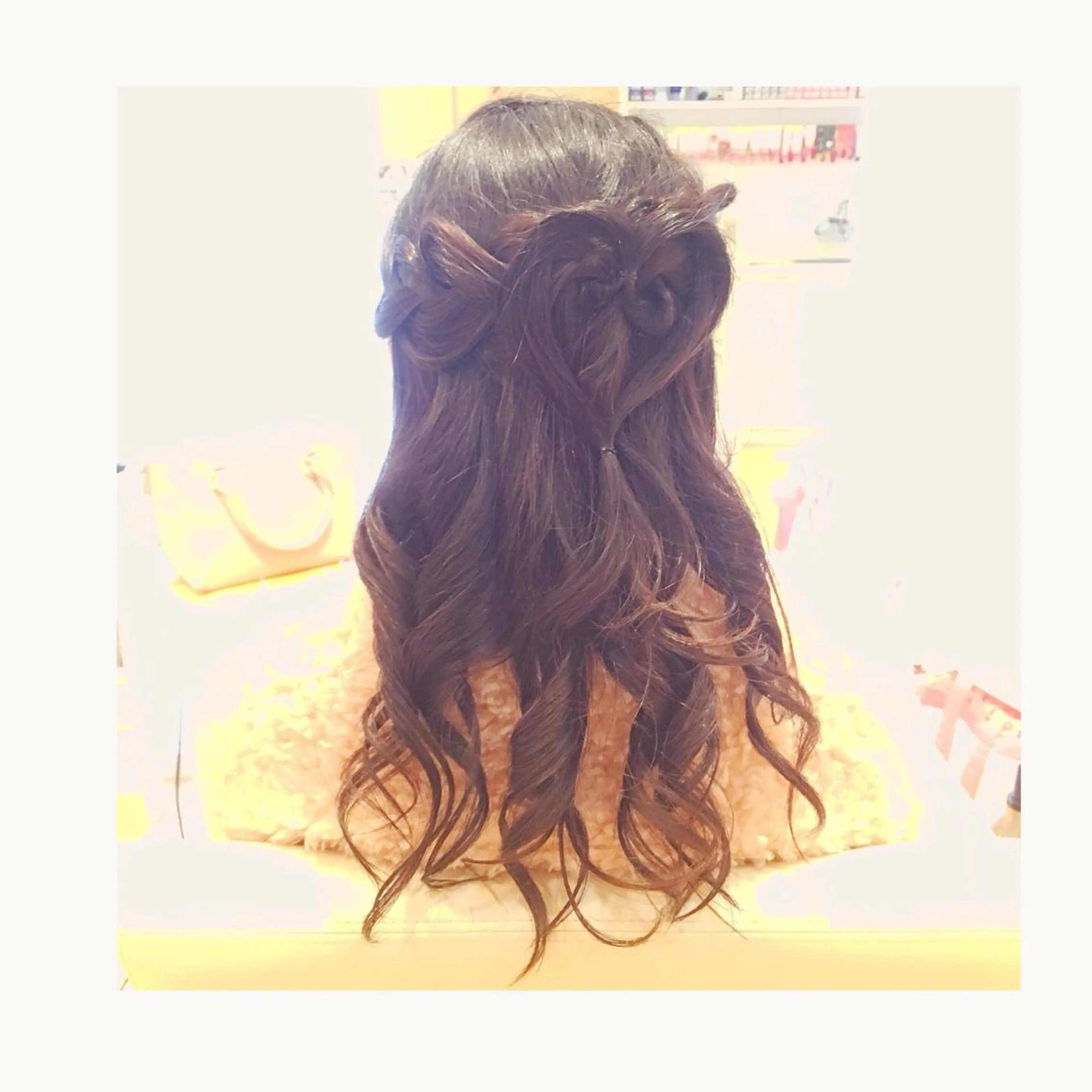 ロング ヘアアレンジ ヘアセット 菊池 栄里奈のヘアスタイル