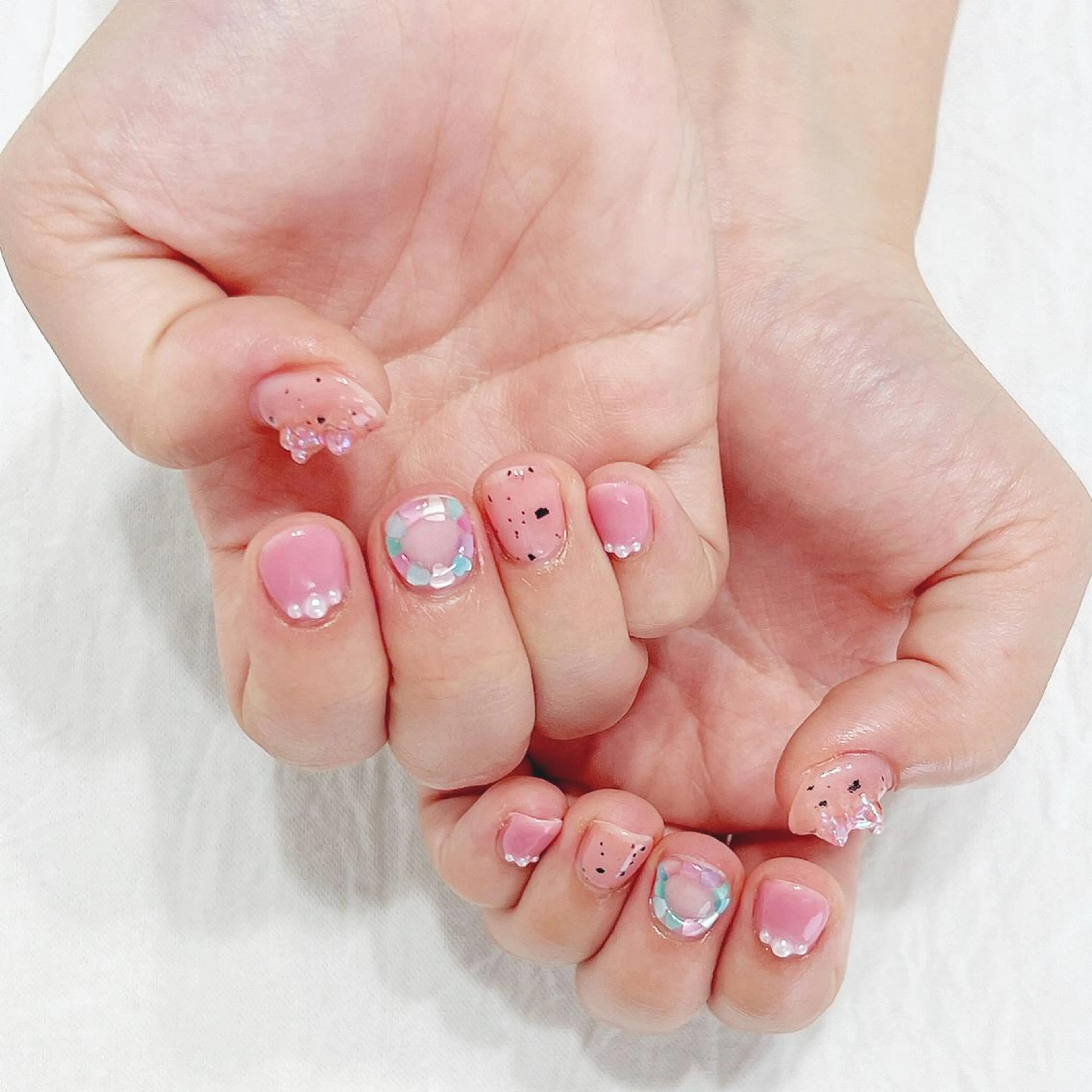 ネイル ピンク ハンドネイル peaberry nailのネイルデザイン