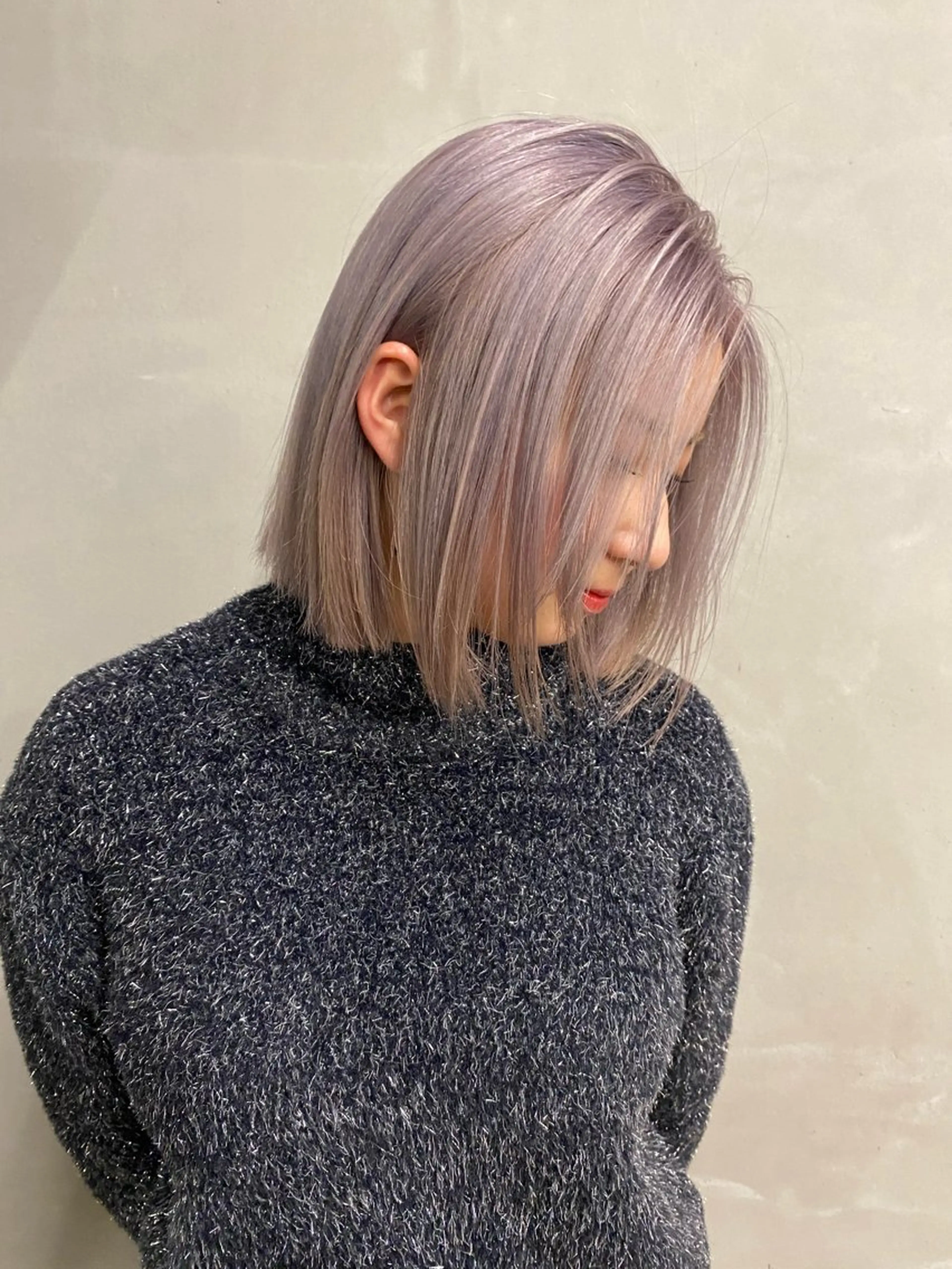 ミディアム カラー ヘアアレンジ グレージュ カット ヘアカラー トリートメント mina 🌷のヘアスタイル