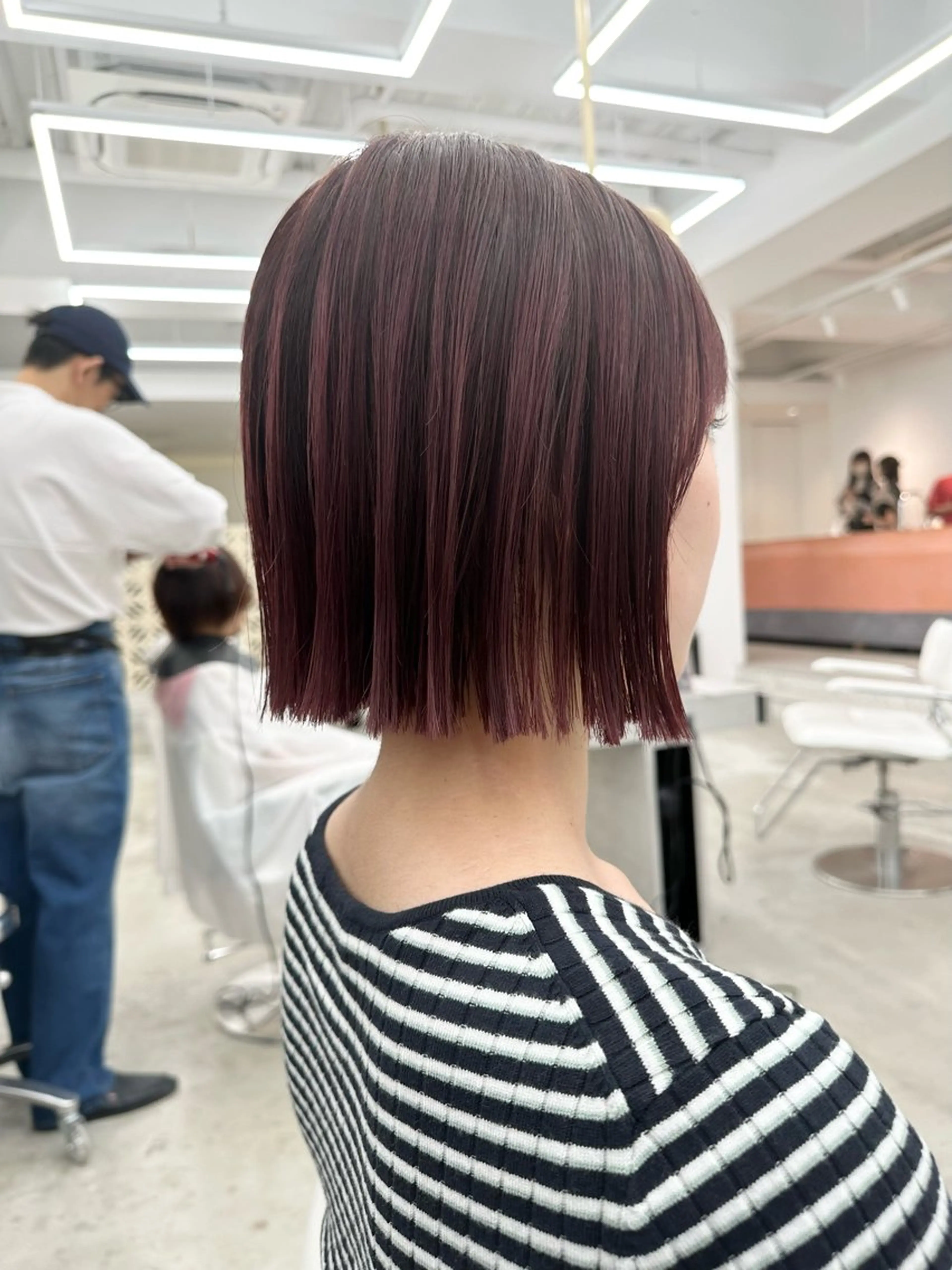 レイヤーボブ/ボブ 名駅/縮毛矯正のヘアスタイル