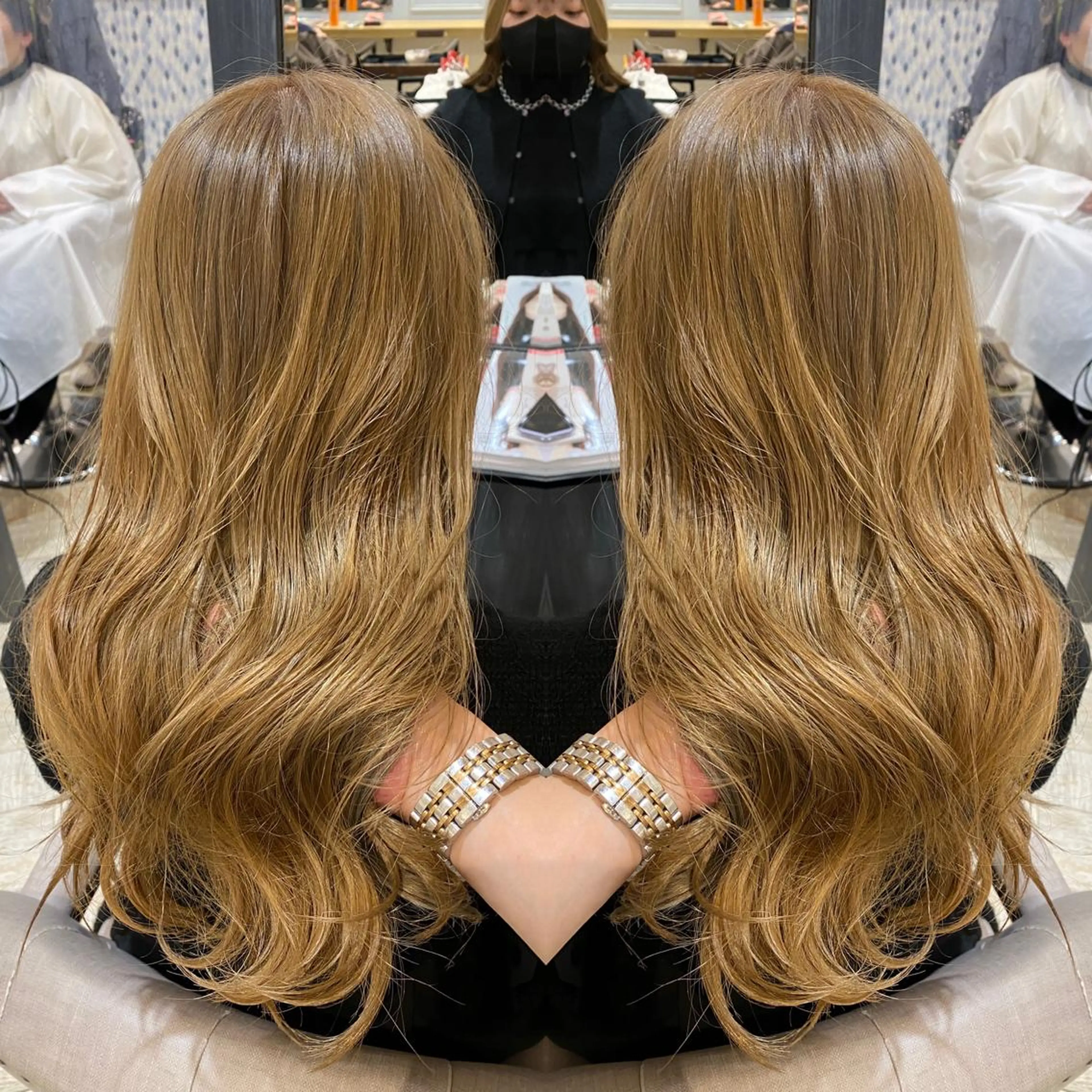 セミロング Livnaリヴナ立川所属・レイヤー/ハイライト /立川/赤池宏隆のヘアスタイル