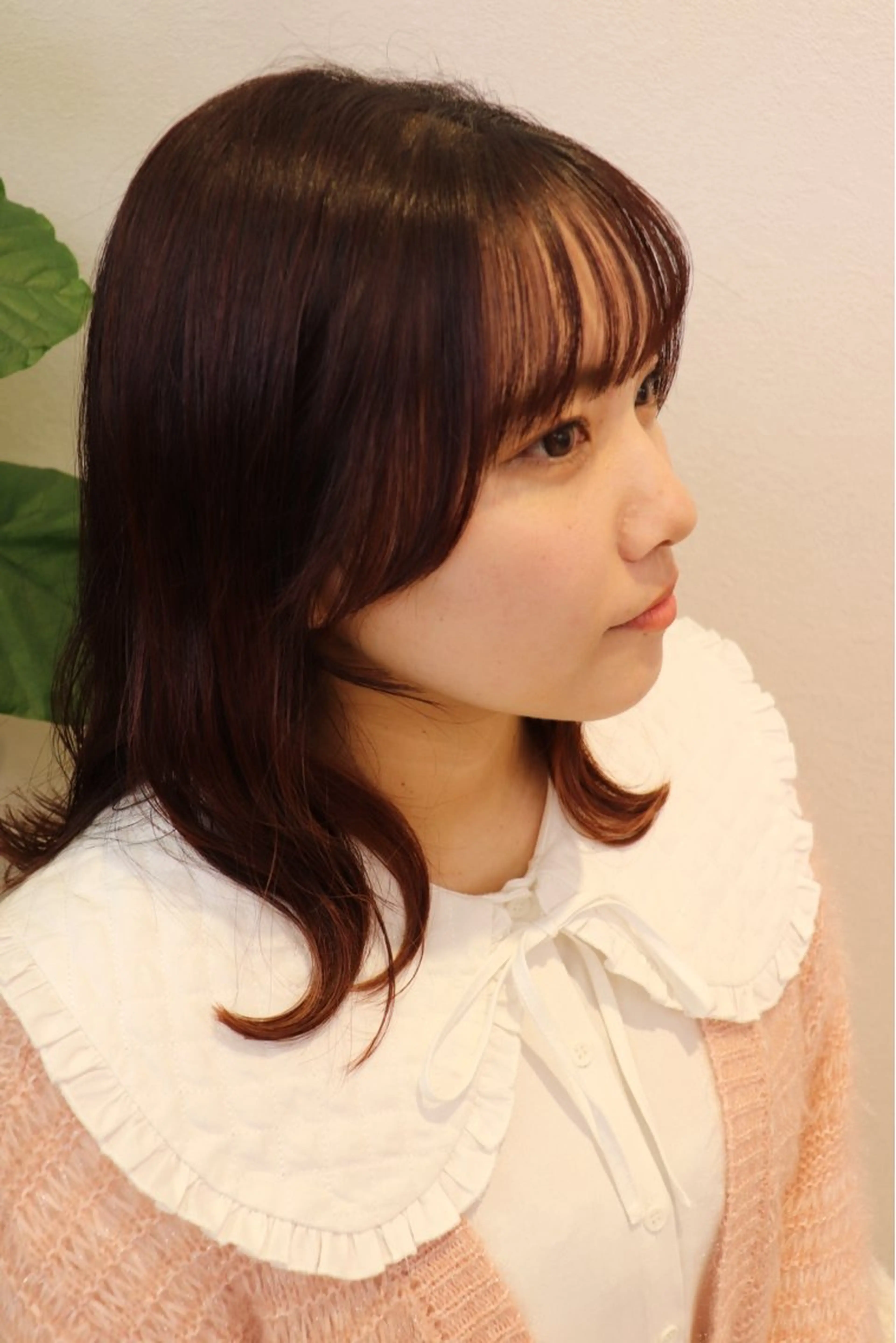 ミディアム カラー カット ヘアカラー トリートメント 佐合 梨花 / ｅａｕ〈オー〉のヘアスタイル