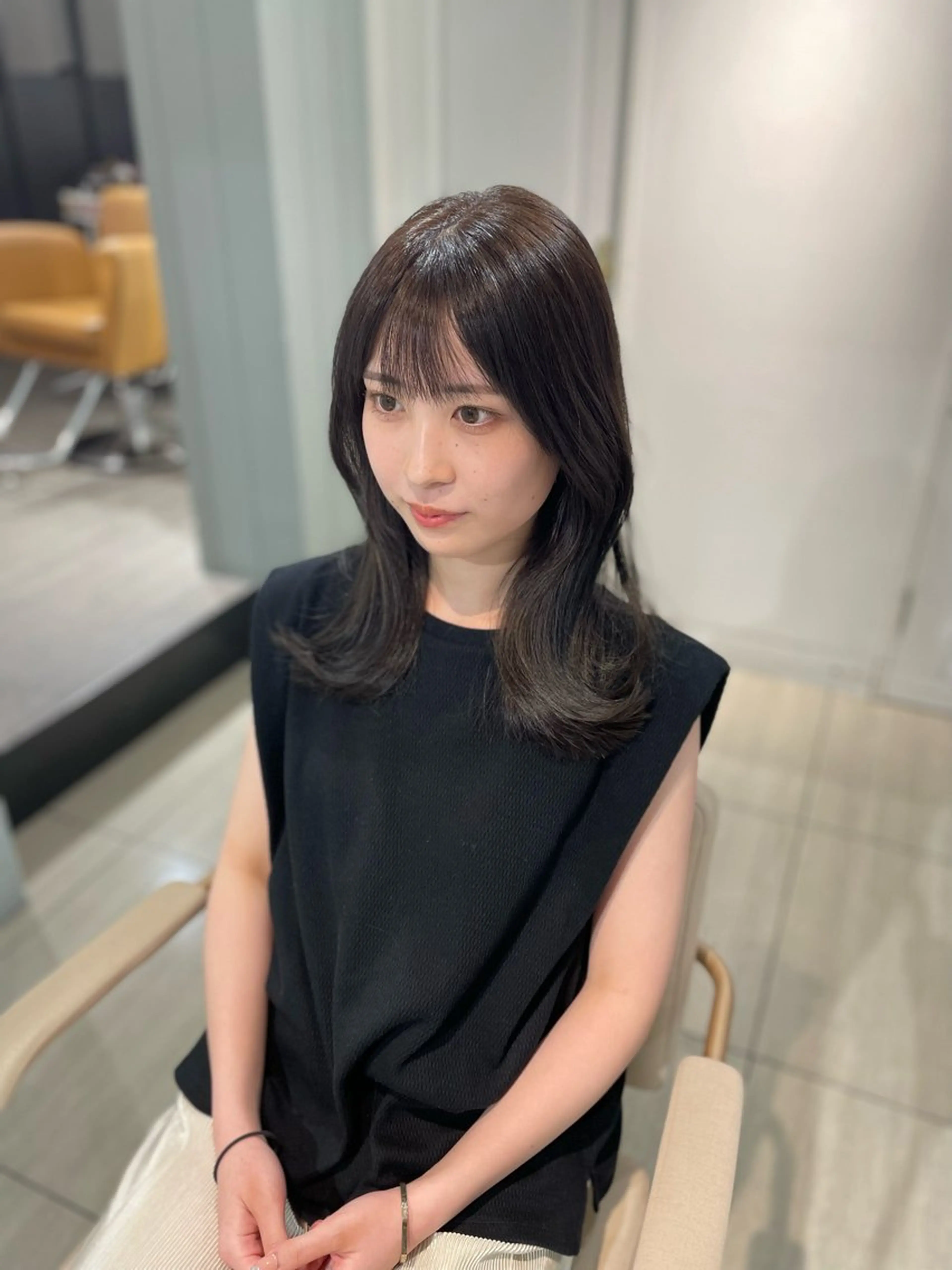 【🫧髪質改善メニュー🫧】カット+髪質改善カラー+プレミアムトリートメントの写真