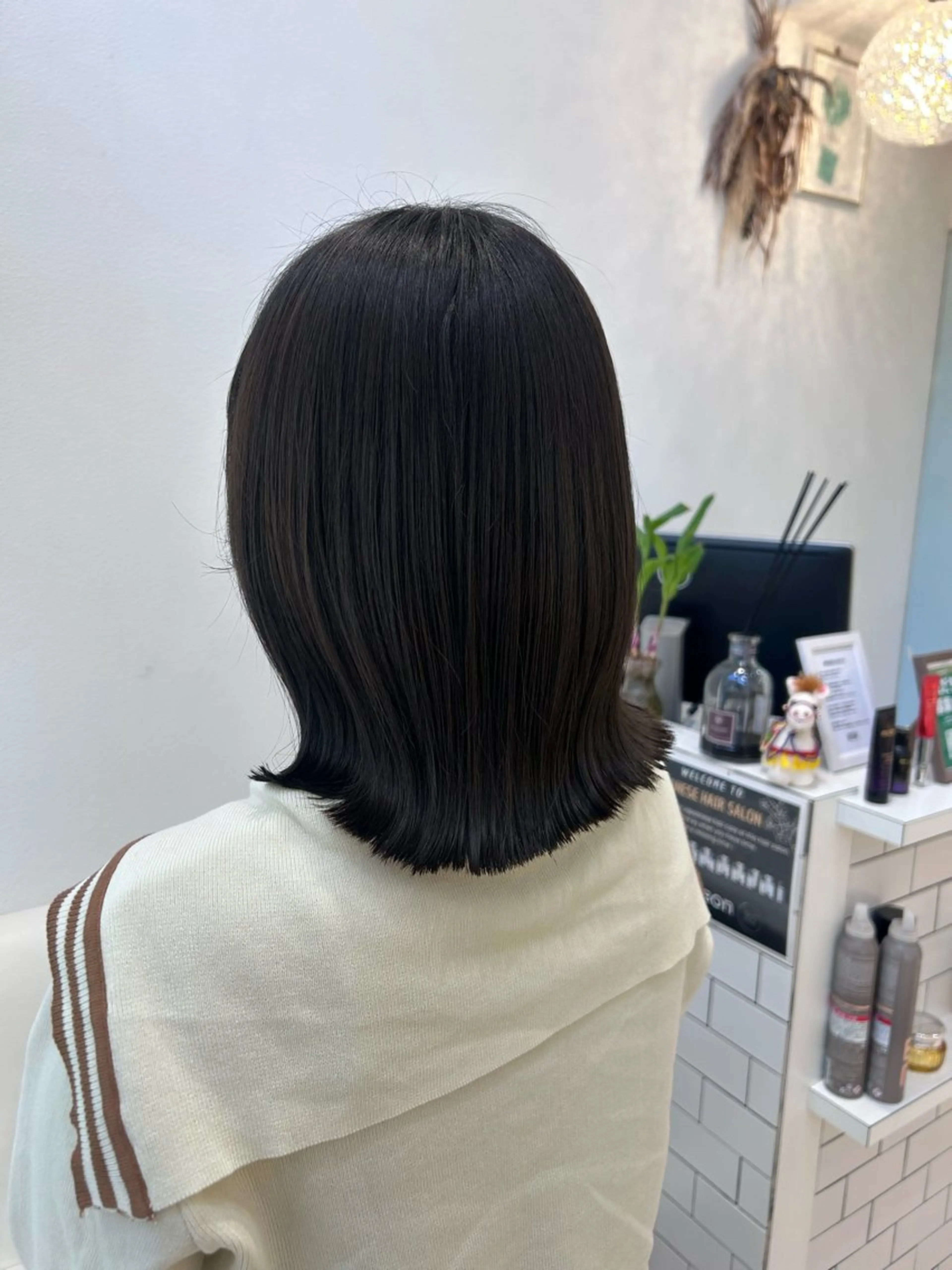 ミディアム カット ヘアカラー 堀 日次のヘアスタイル