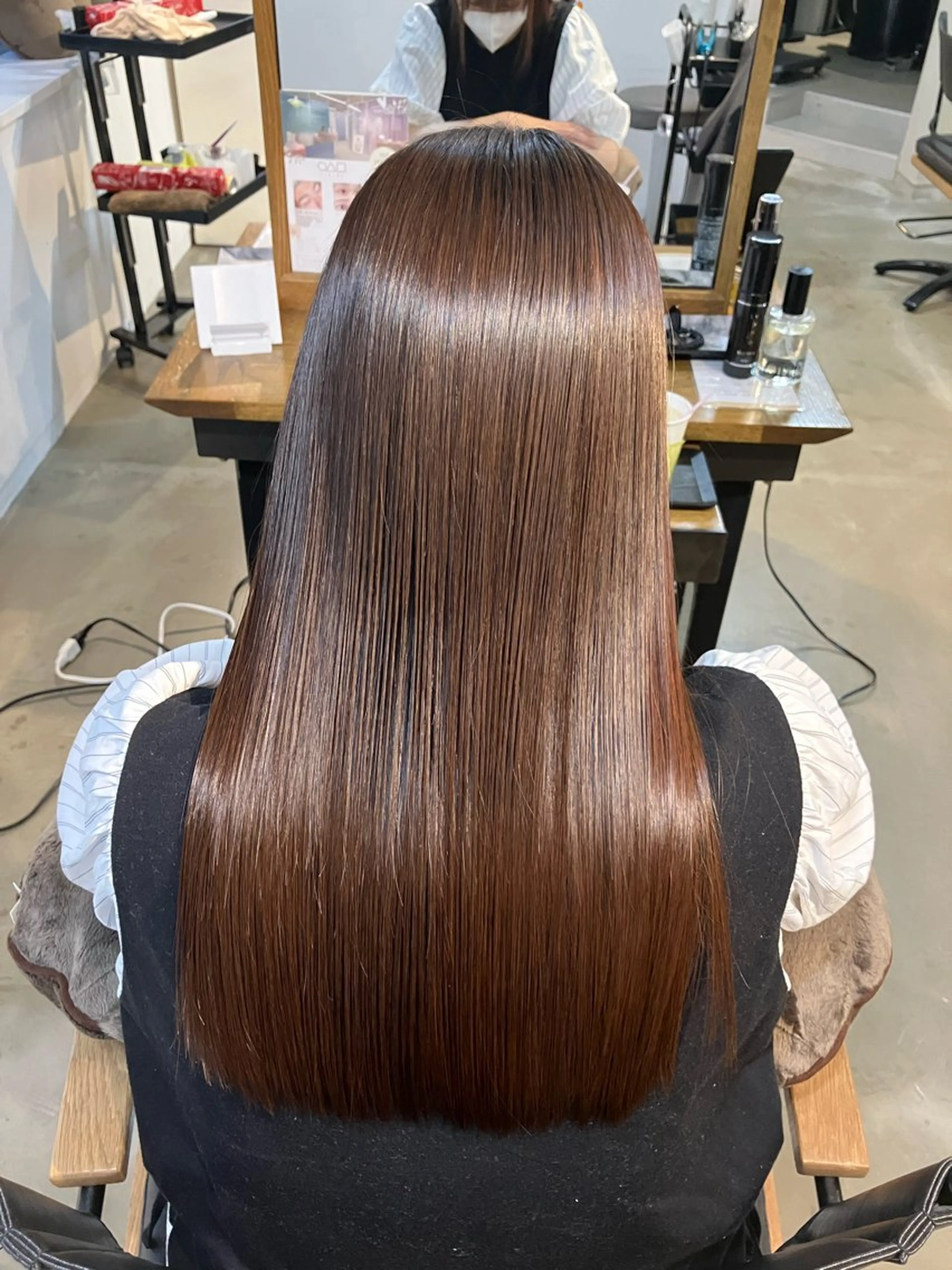 ロング 髪質改善 トリートメント 縮毛矯正 【ツヤ髪特化】 スズキアキエのヘアスタイル