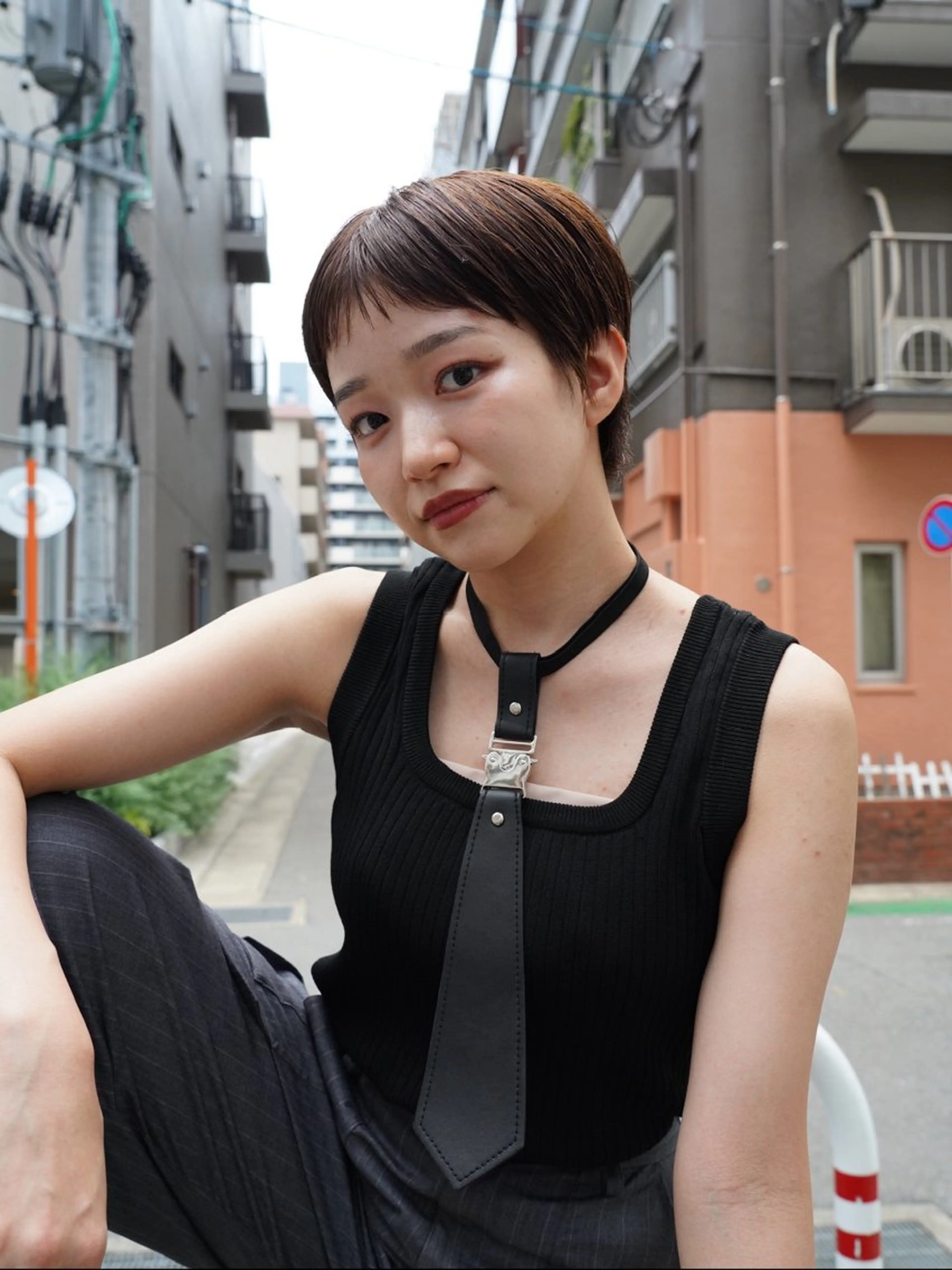 ショート カラー mirai/レイヤー ボブ/デザインのヘアスタイル