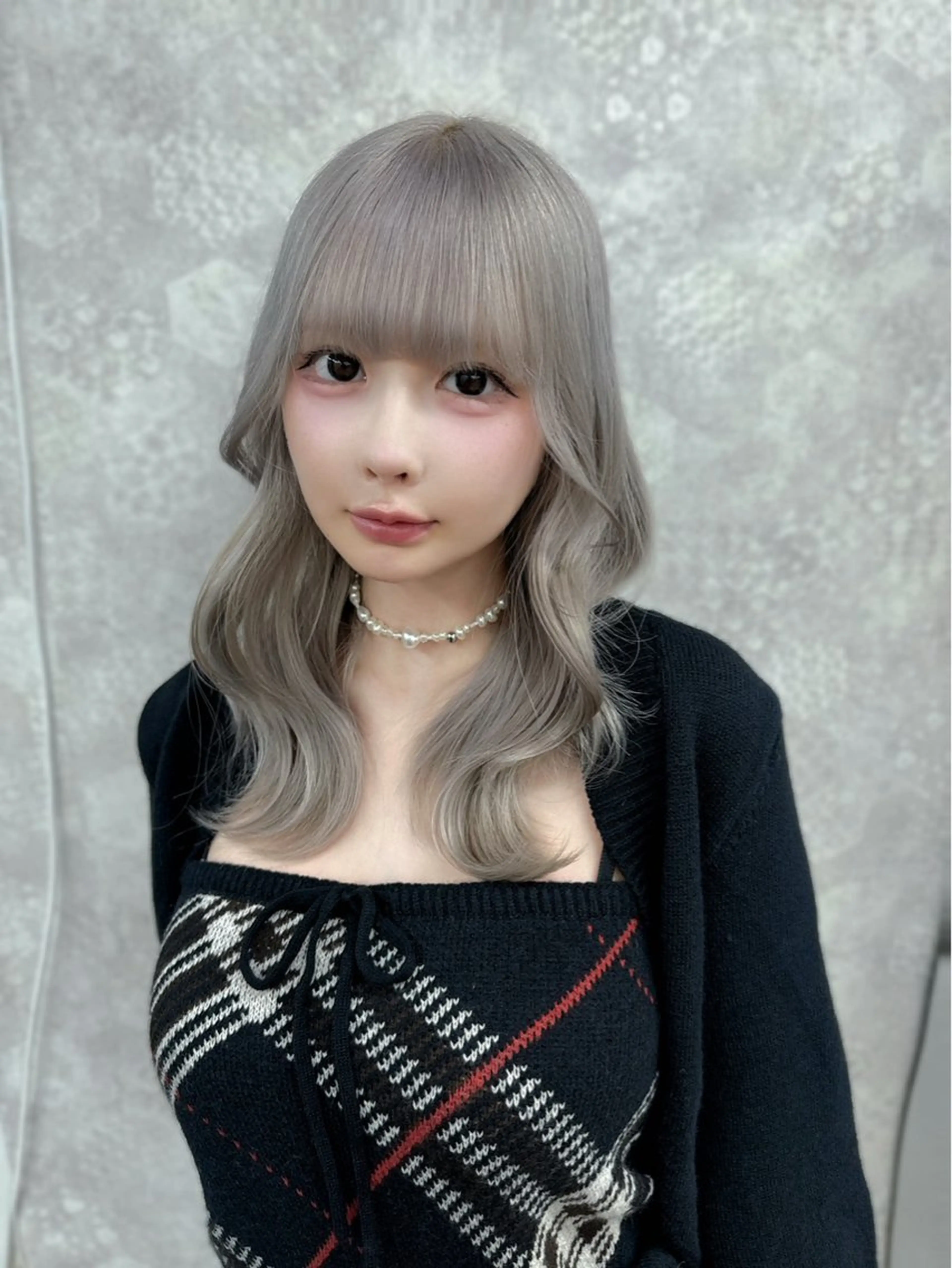 セミロング カラー ヘアカラー トリートメント ダブルカラー特化💍 tiam💍韓国ヘアのヘアスタイル