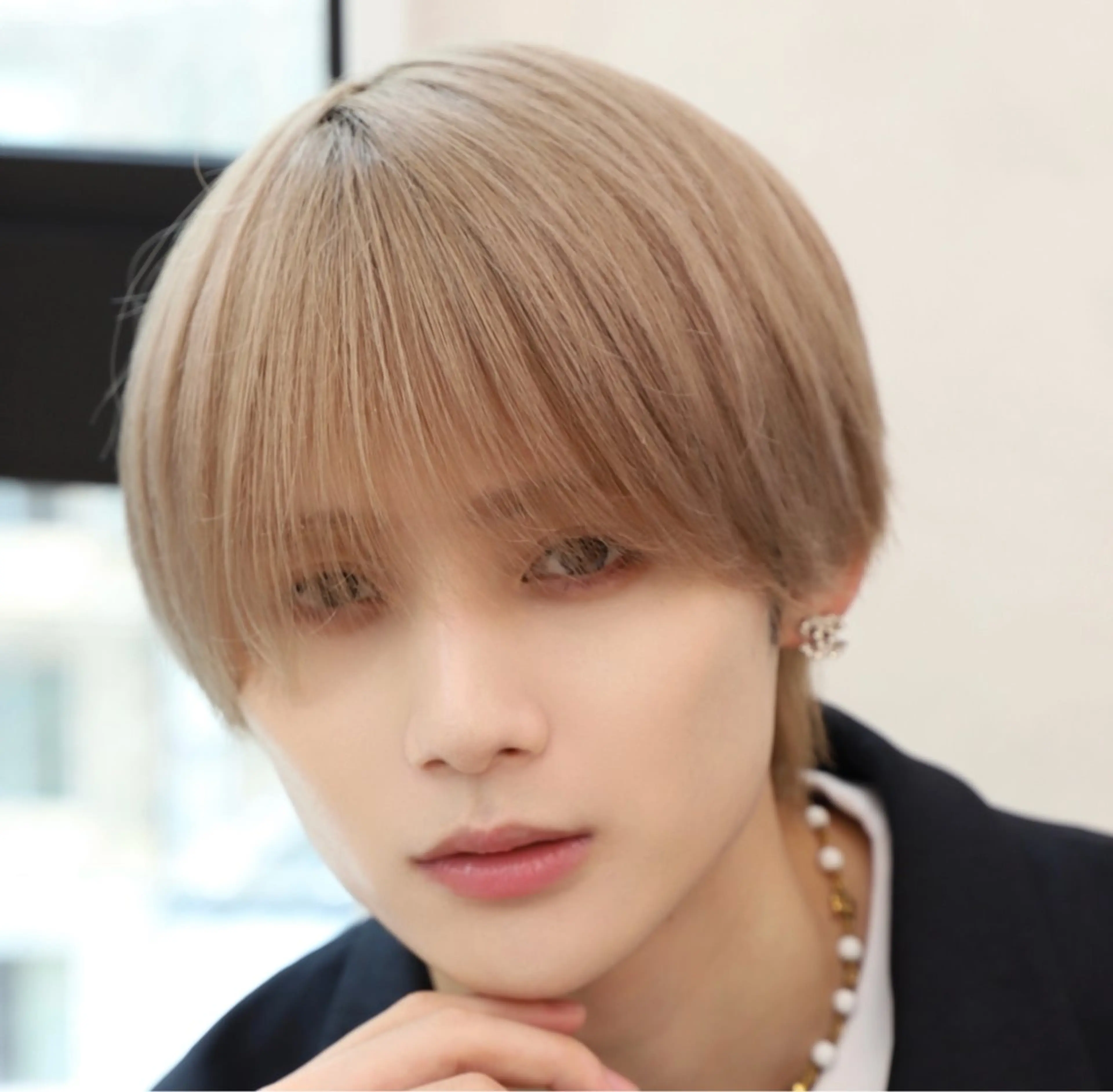 〖メンズ〗ブリーチカラーのみクーポン(渋谷／メンズカット／ハイトーン／ミルクティーベージュ／バレイヤージュ)の写真