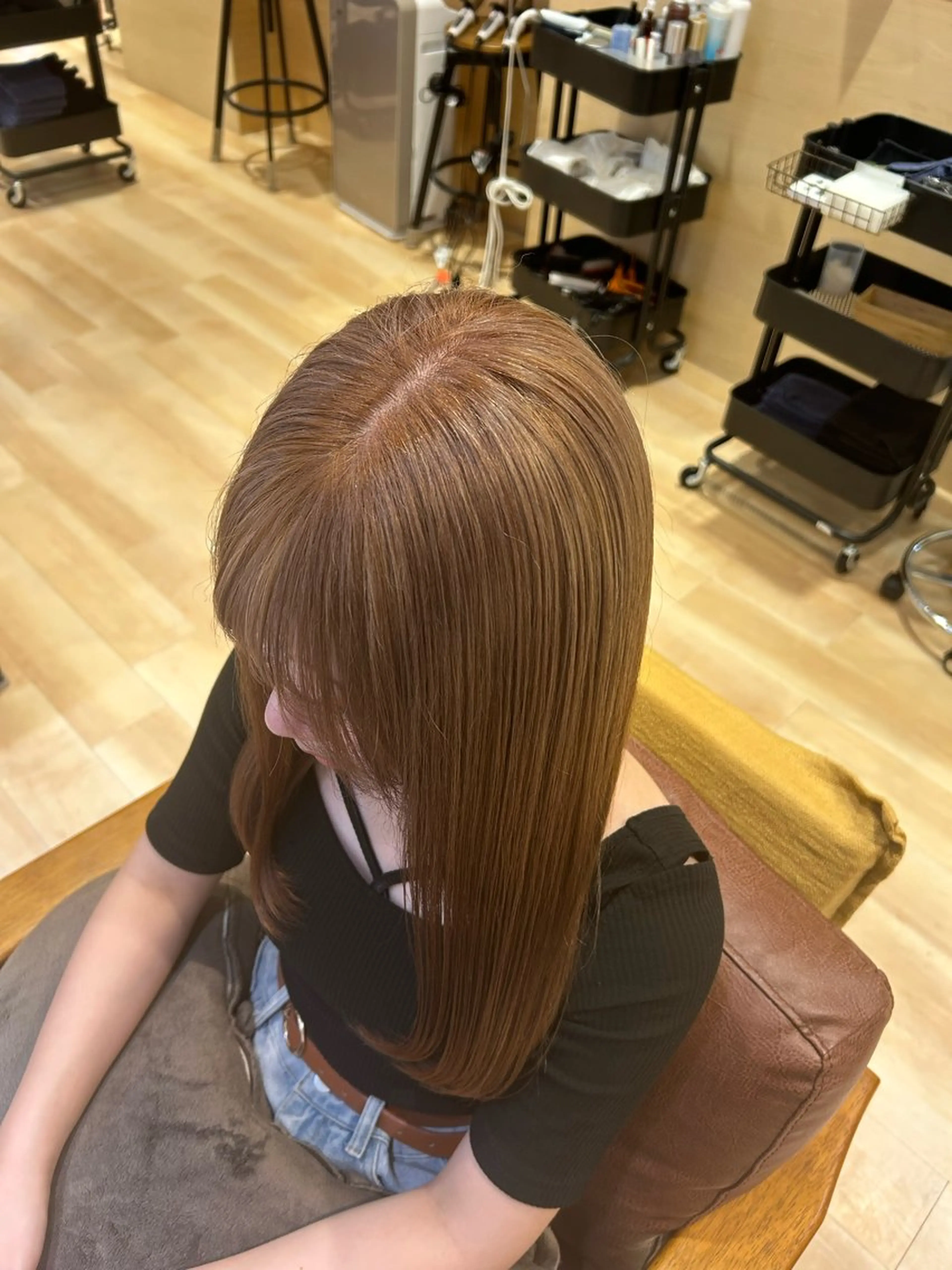 ロング ヘアカラー 透明感カラー 🎀せいかのヘアスタイル