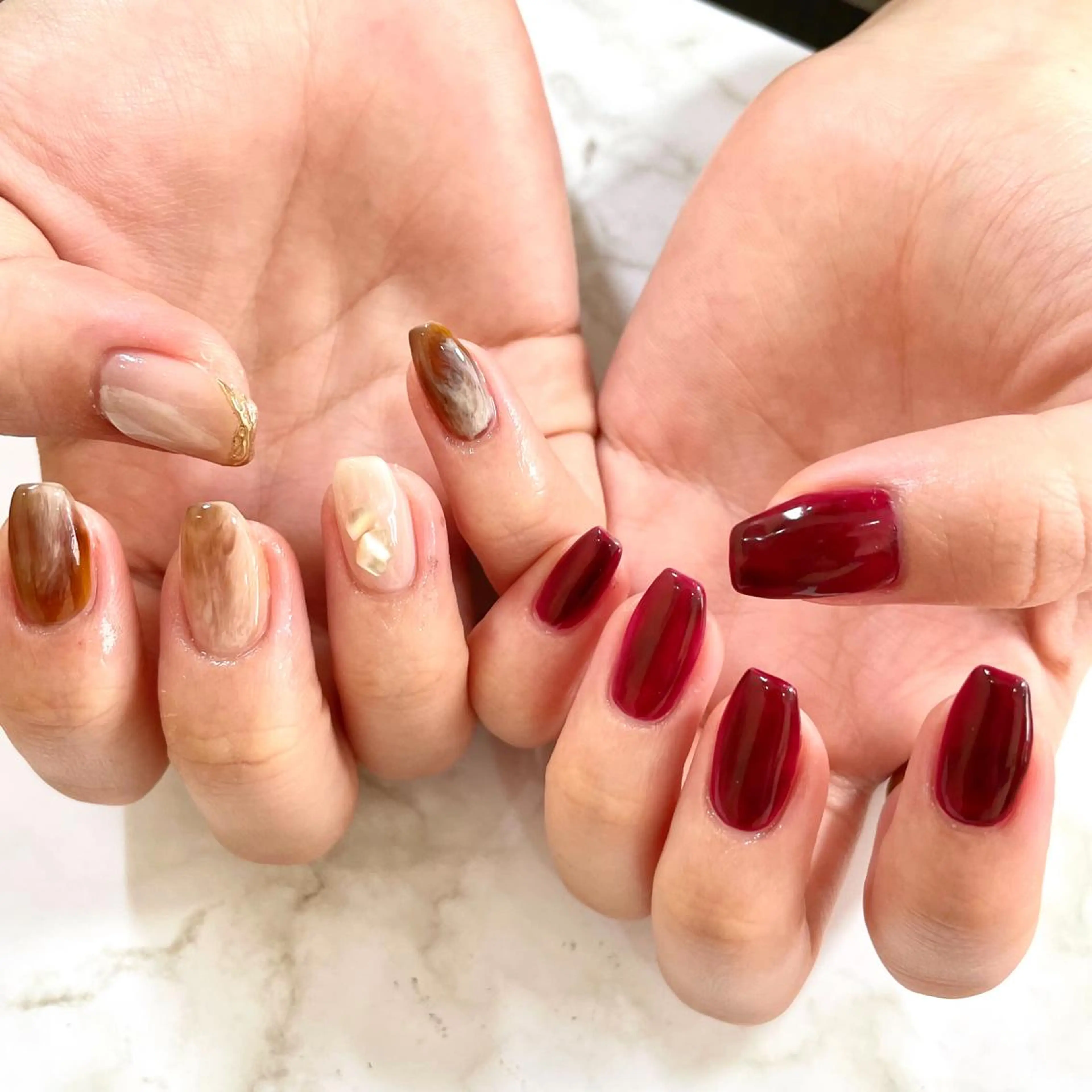セミロング ネイル salon kuuのネイルデザイン