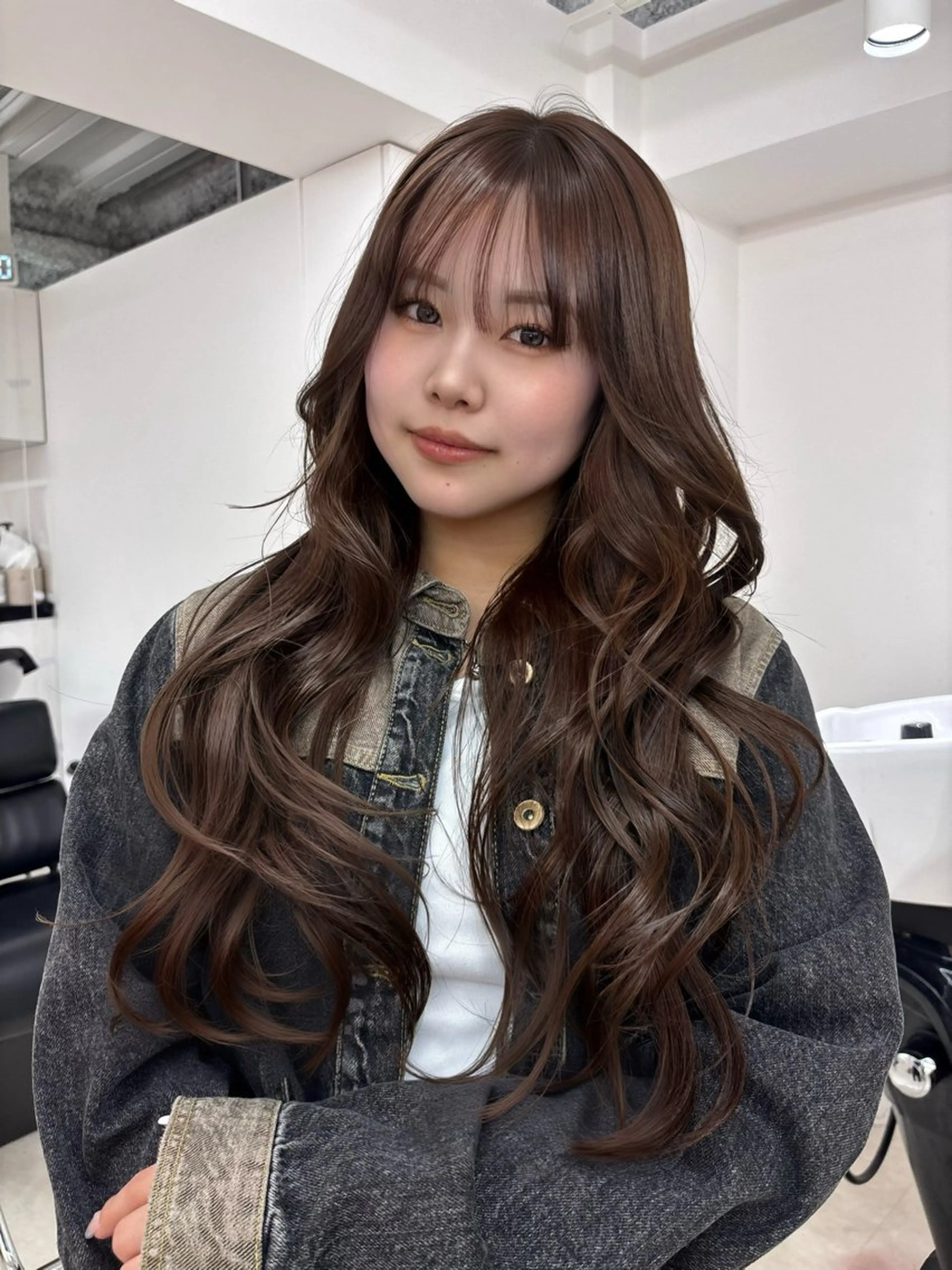 ロング カラー ヘアカラー YOLO 渋谷 nanamiのヘアスタイル