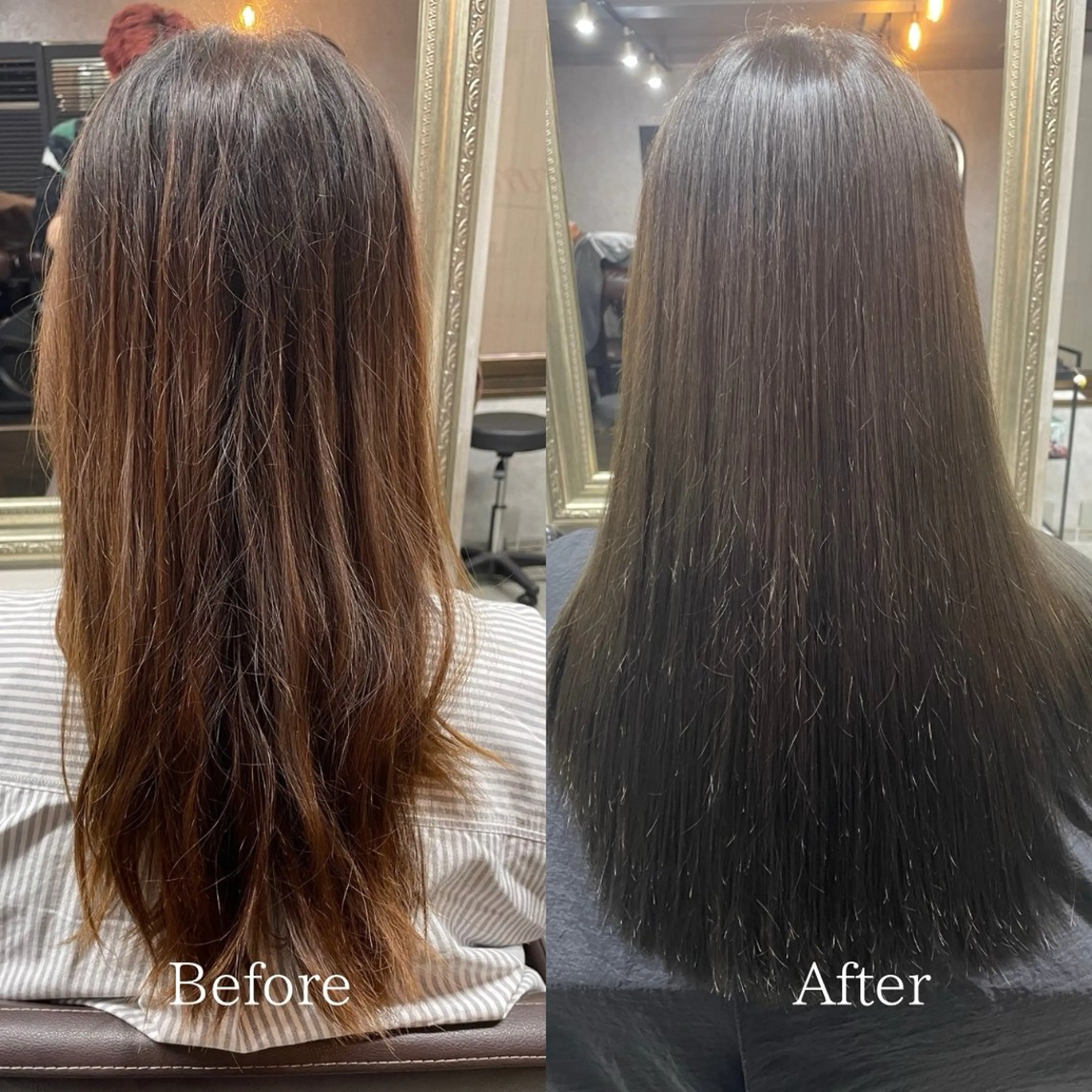 ロング カラー 髪質改善 カット ヘアカラー 縮毛矯正 トリートメント 艶髪/透明感カラー 山﨑俊輔のヘアスタイル