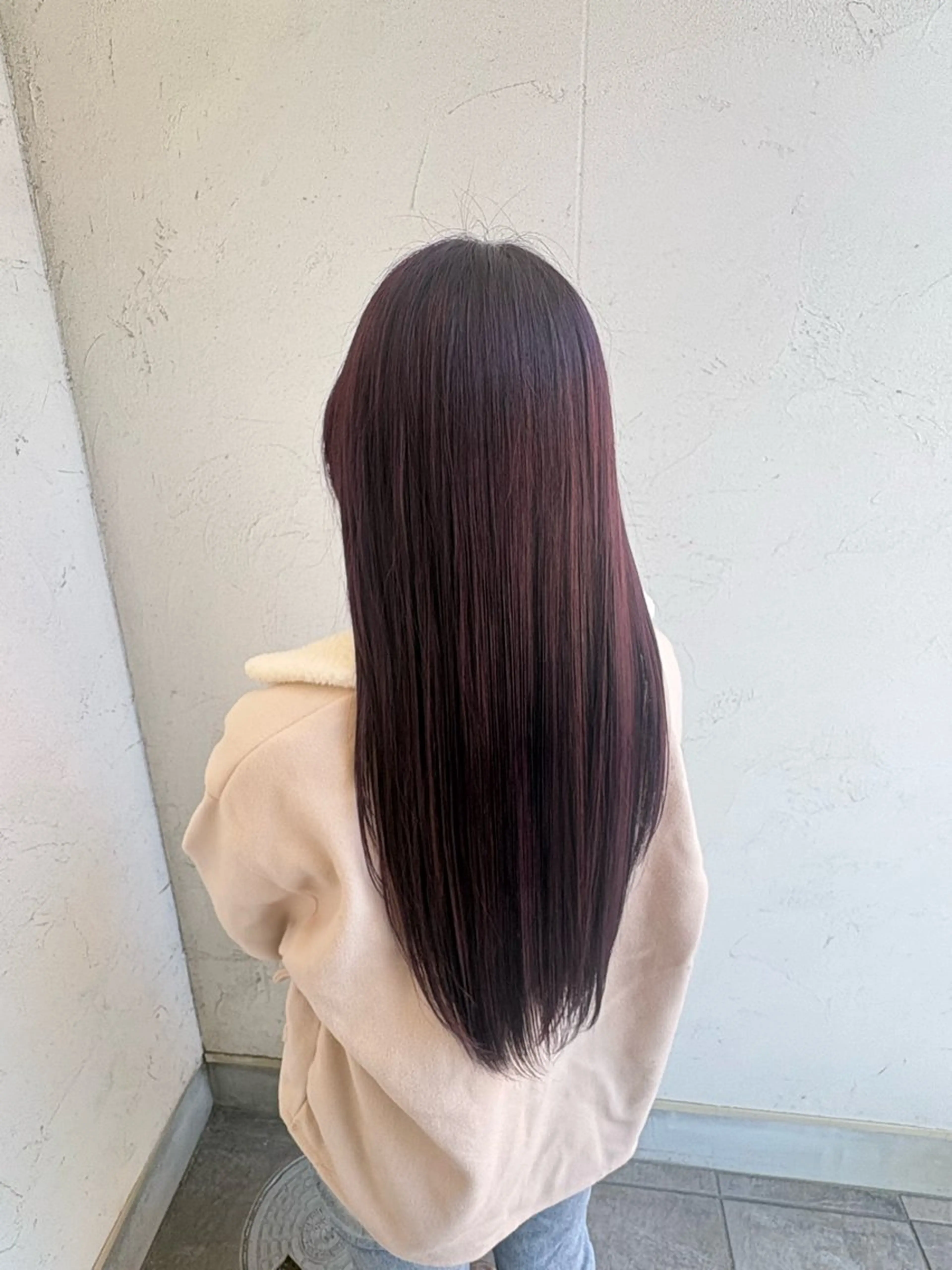 ロング カラー ピンクカラー 加藤 七夕奈のヘアスタイル