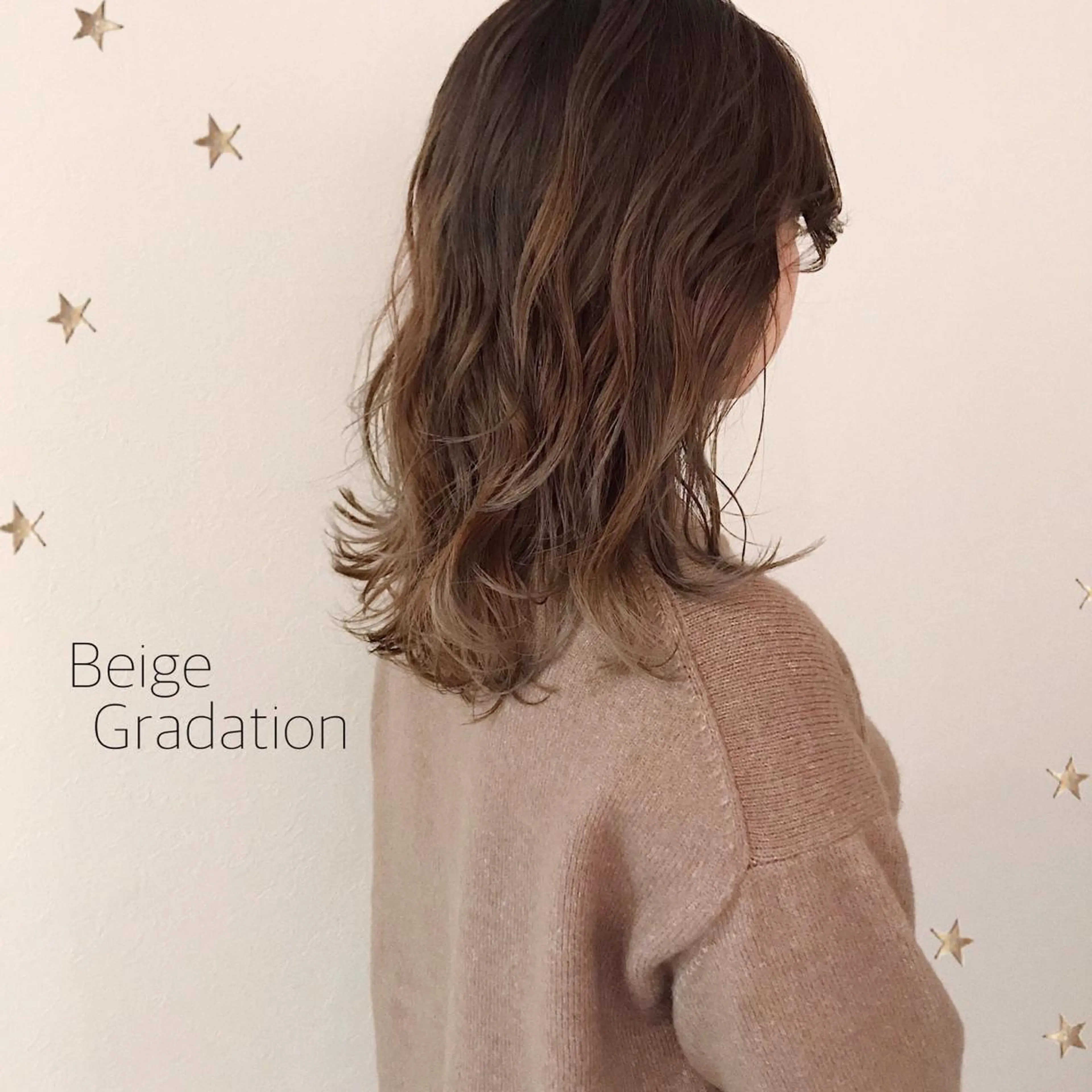 セミロング カラー カット ヘアカラー 市川 千夏のヘアスタイル