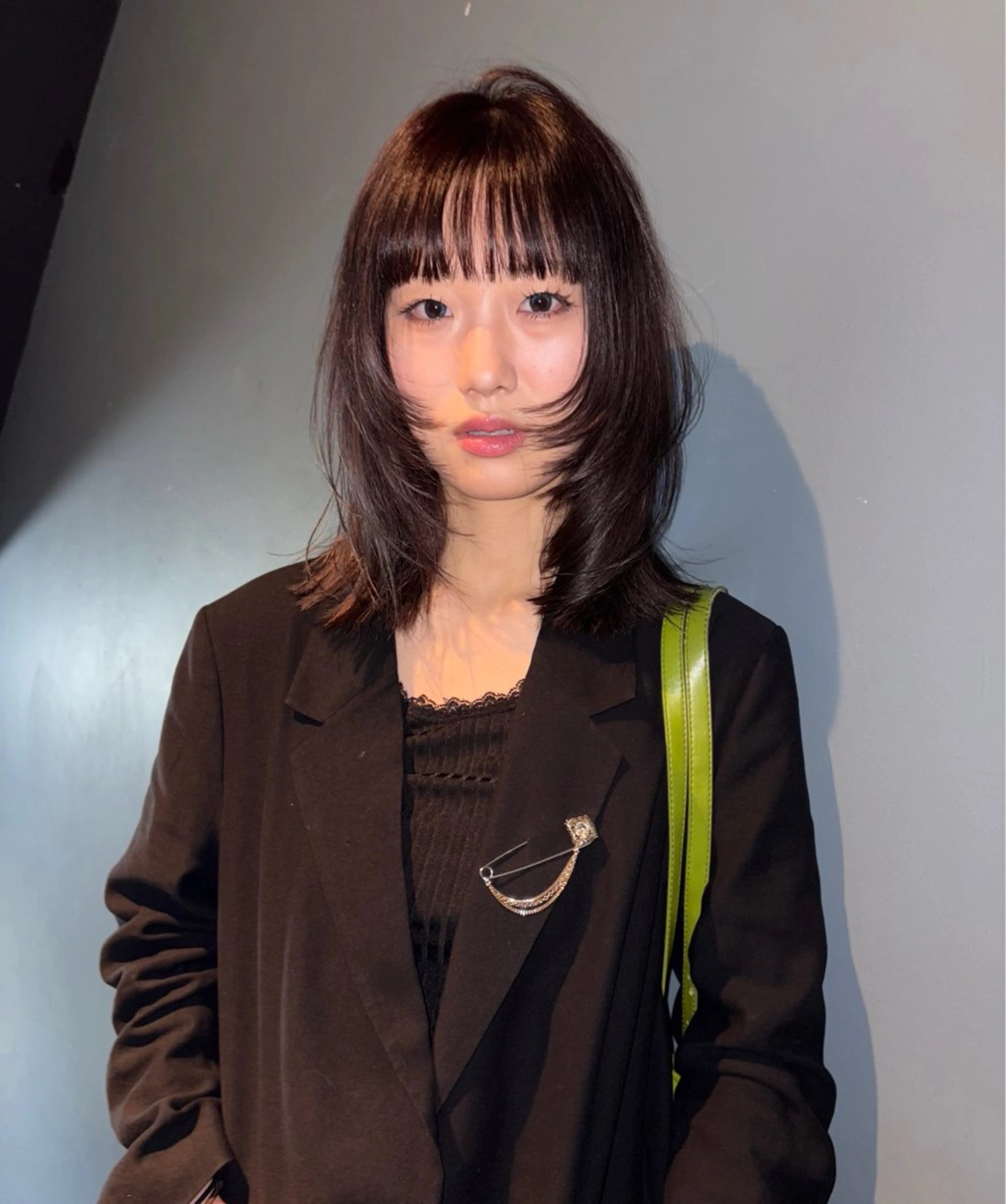 ミディアム ボブ× フェイスレイヤー🩰のヘアスタイル