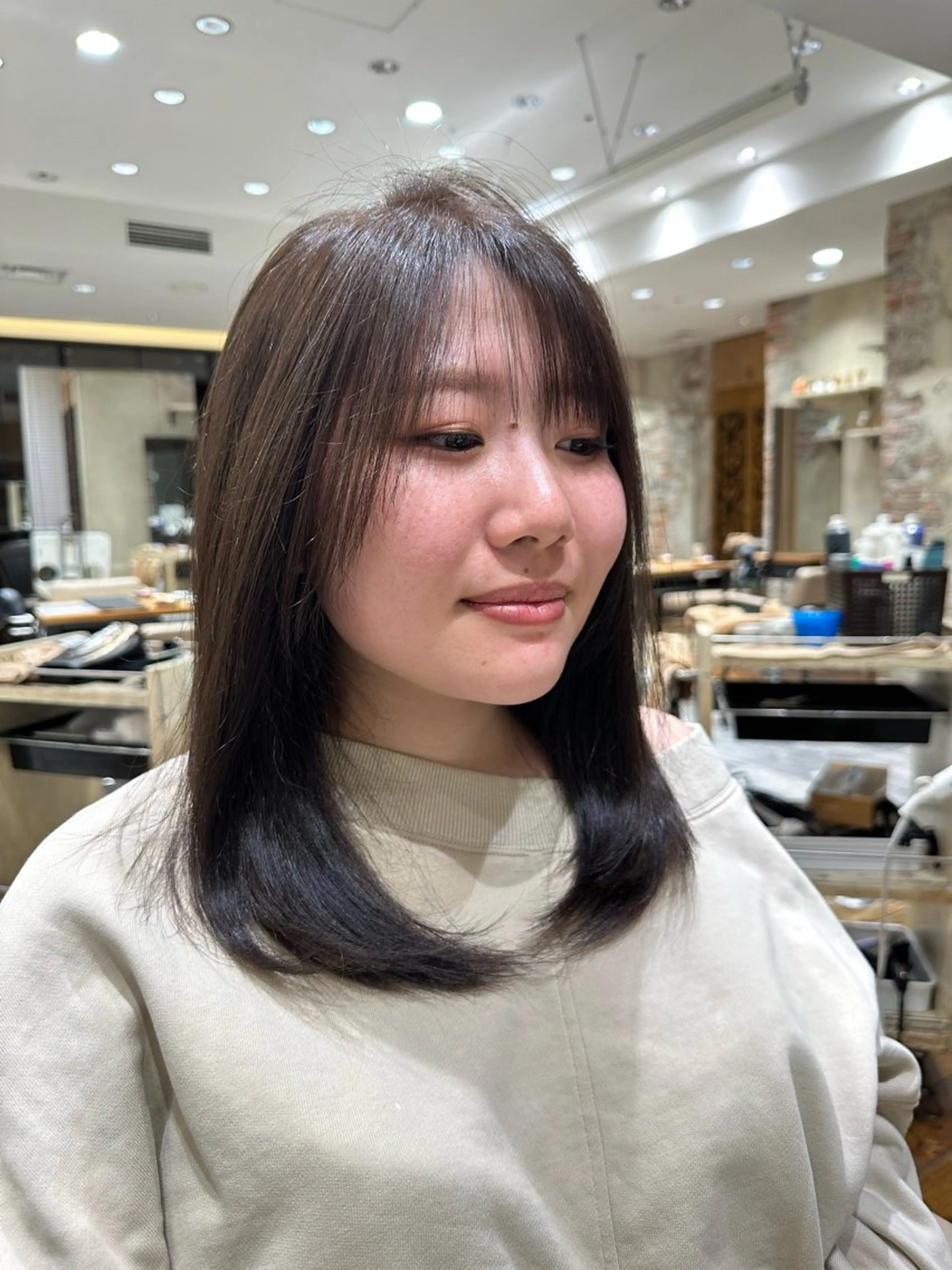 ミディアム レイヤー/韓国ヘア 💎石戸谷のヘアスタイル