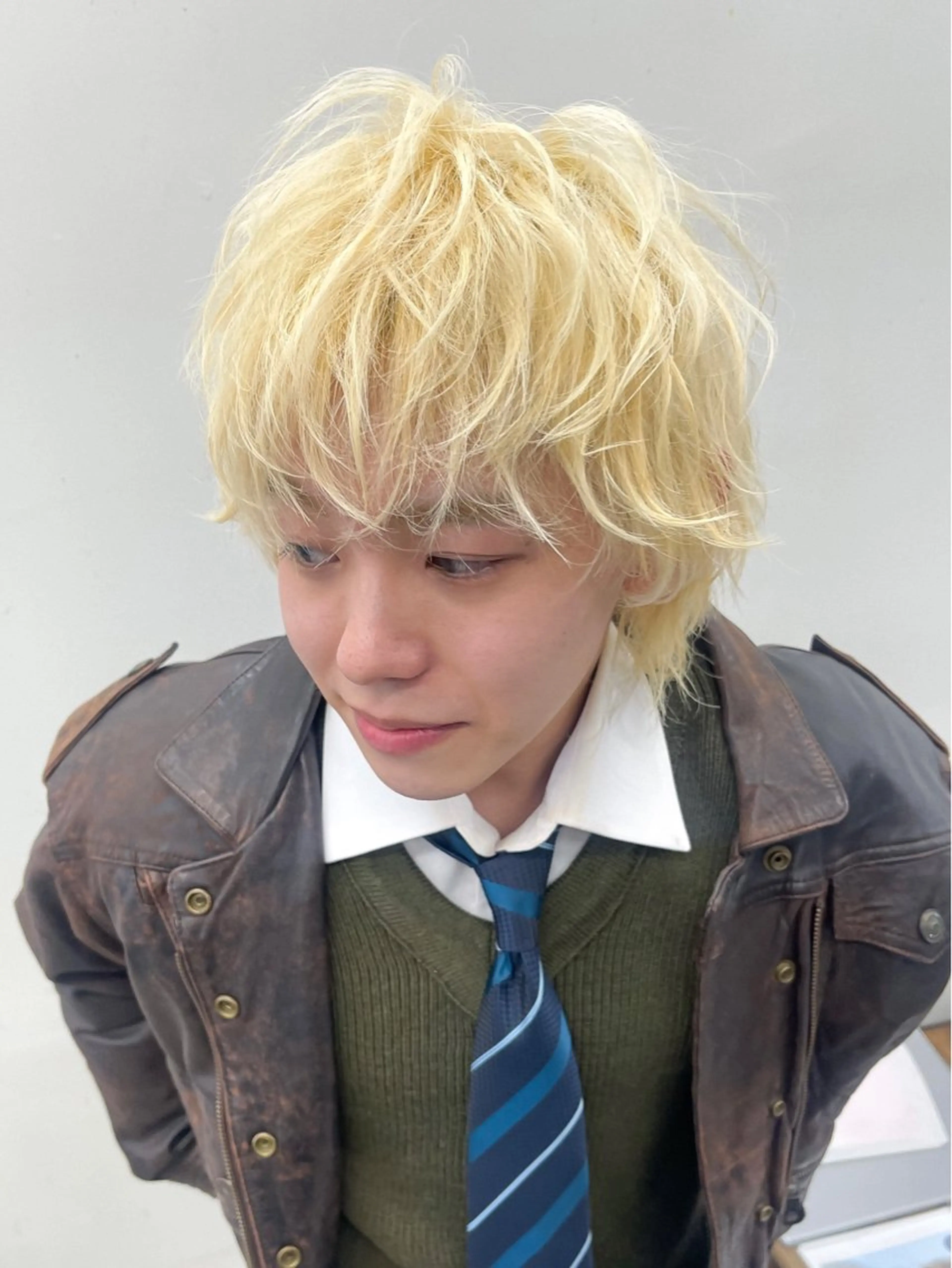 カラー メンズ カット ヘアカラー 森本裕/オーナー/ スパイラルパーマのヘアスタイル