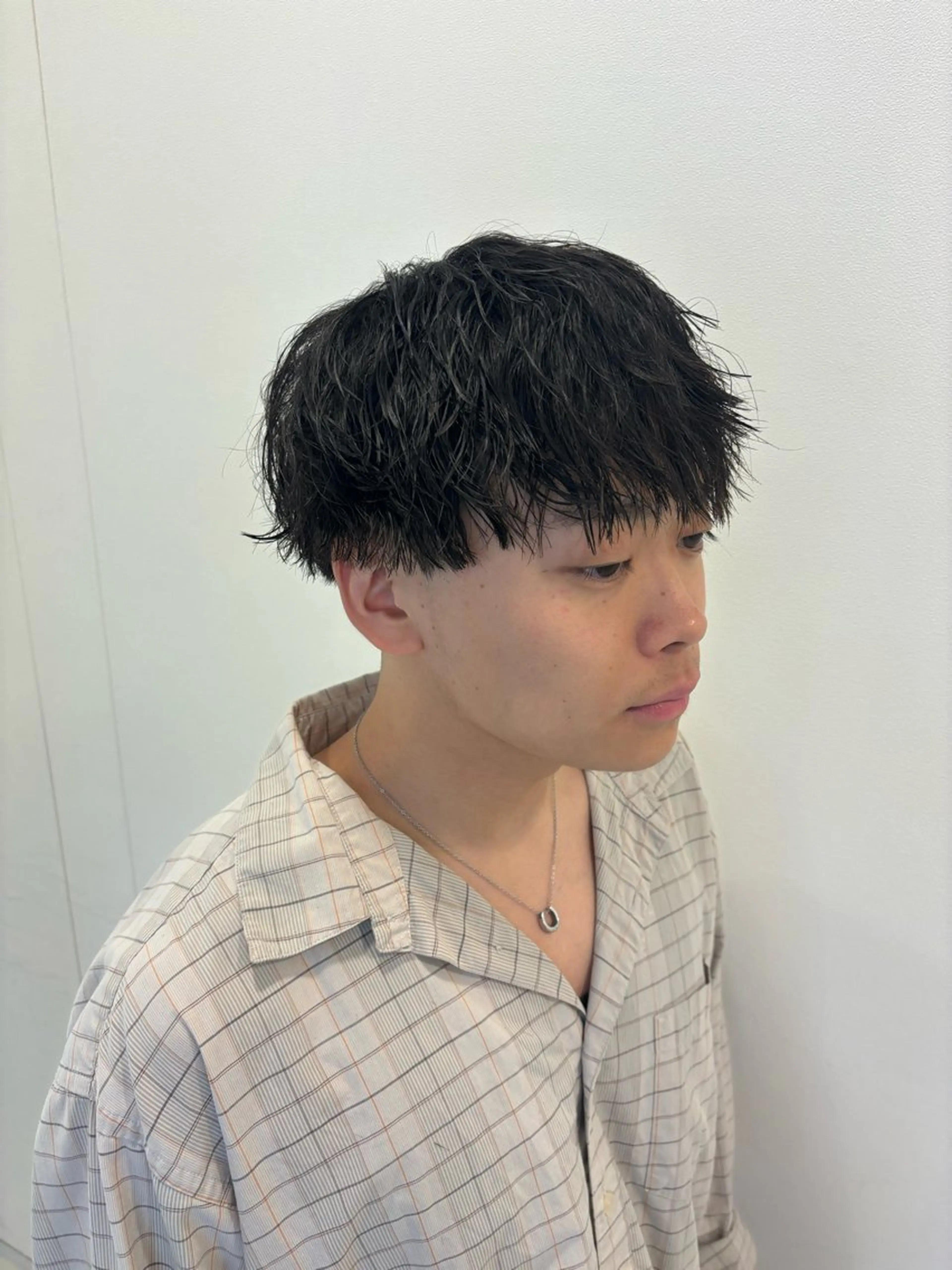 ショート パーマ メンズ パーマ 鎌倉/アレンジ/暗髪 /髪質改善/ ユキミのヘアスタイル