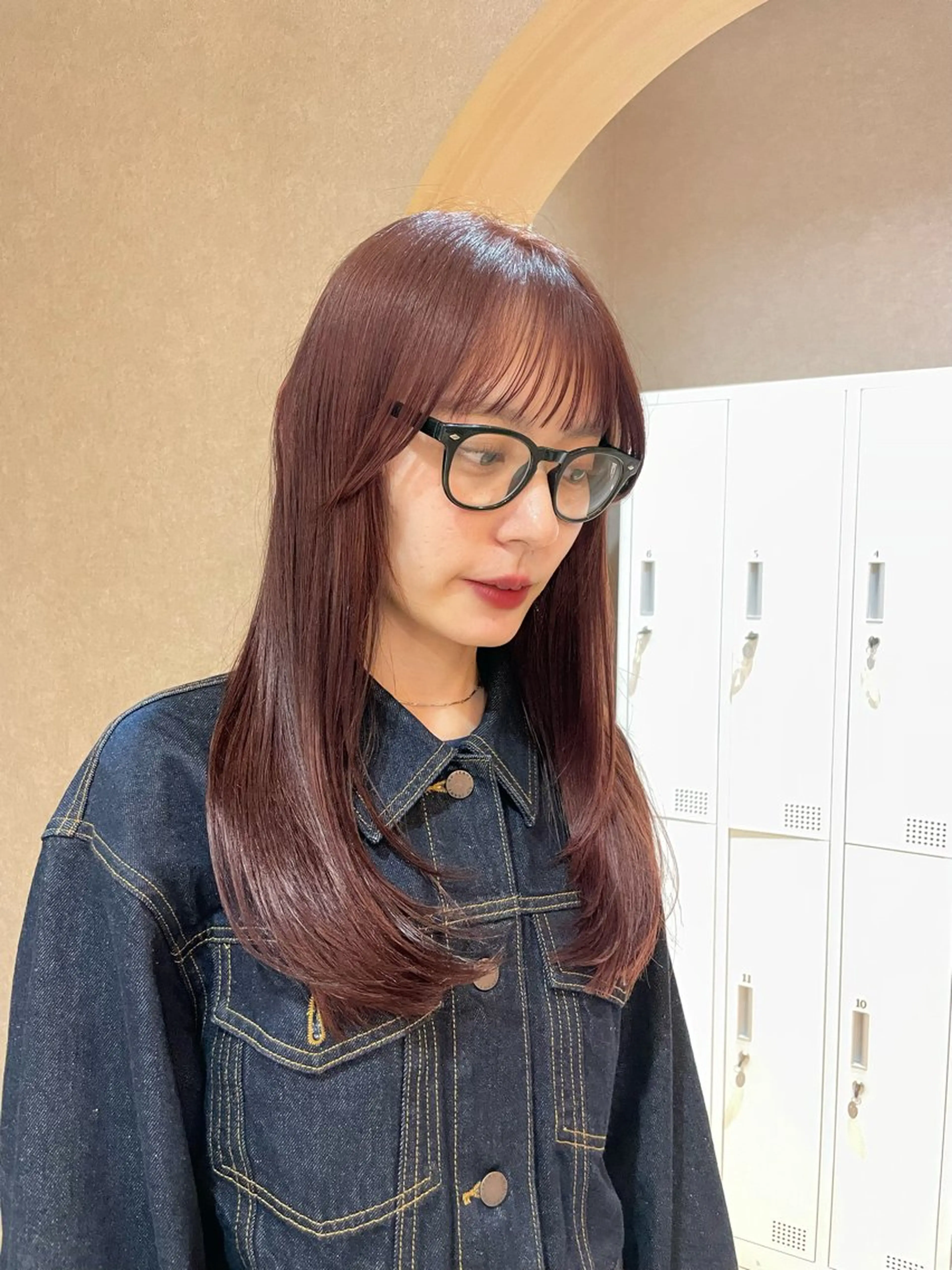 ロング カット ヘアカラー トリートメント 似合わせ/ベージュ /レイヤー/りほ🤍のヘアスタイル