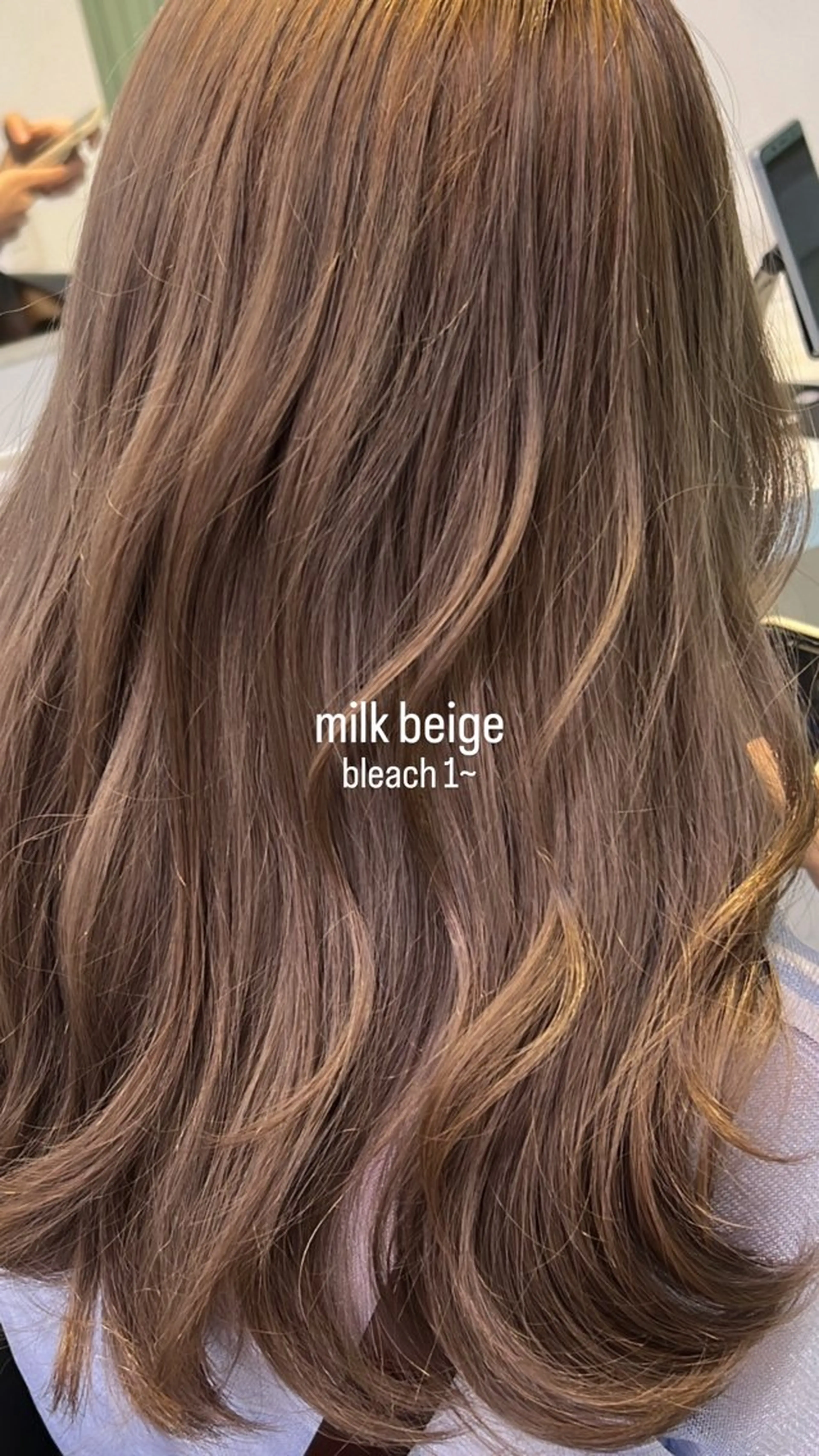 セミロング カラー カット ヘアカラー トリートメント ヘアセット 🥞ベージュ系カラー 【すずきりほ】🥞のヘアスタイル