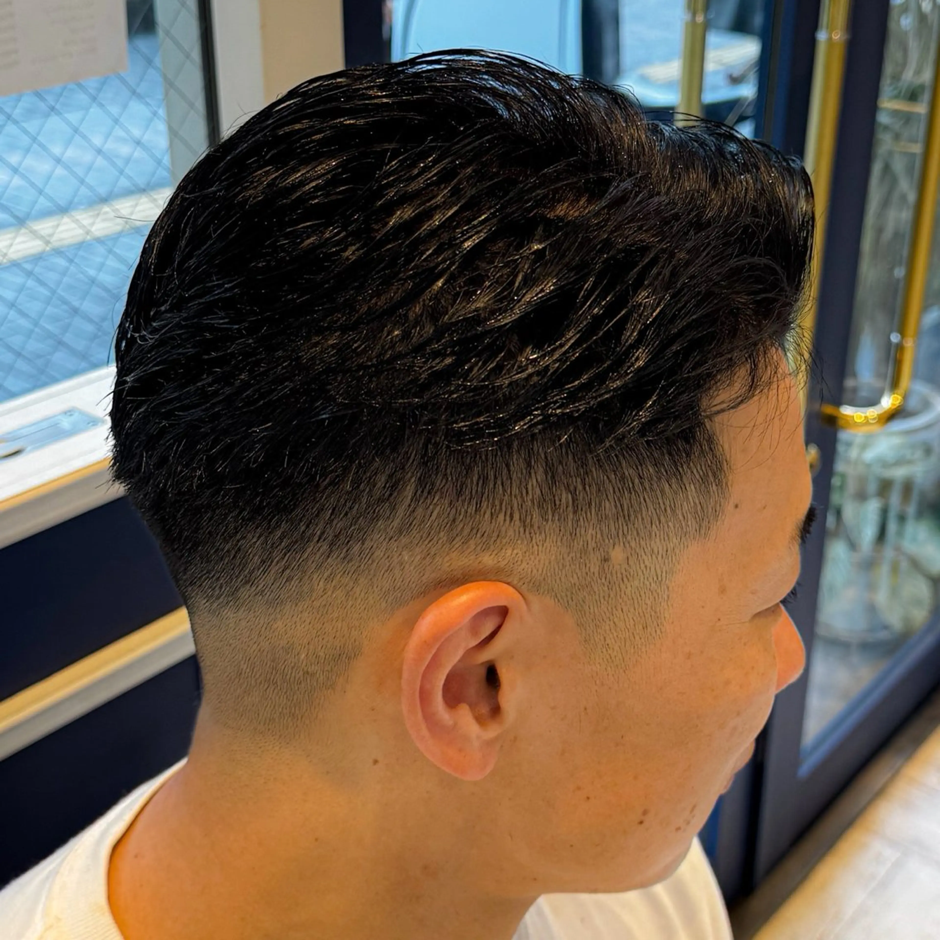 ショート メンズ 七三 カット 吉田 新平のヘアスタイル