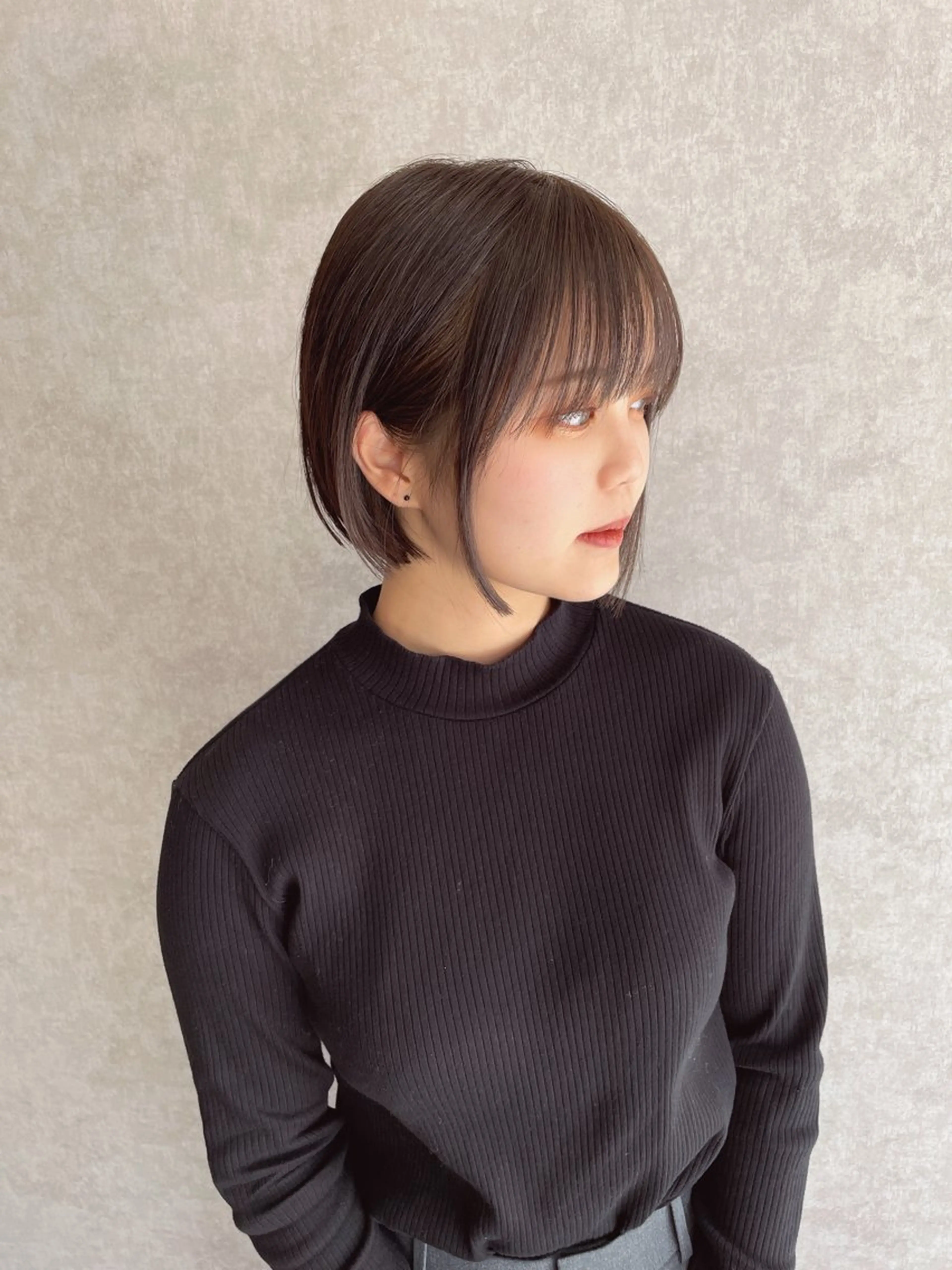 ショート カラー 縮毛矯正ボブ/ 髪質改善/カットのヘアスタイル