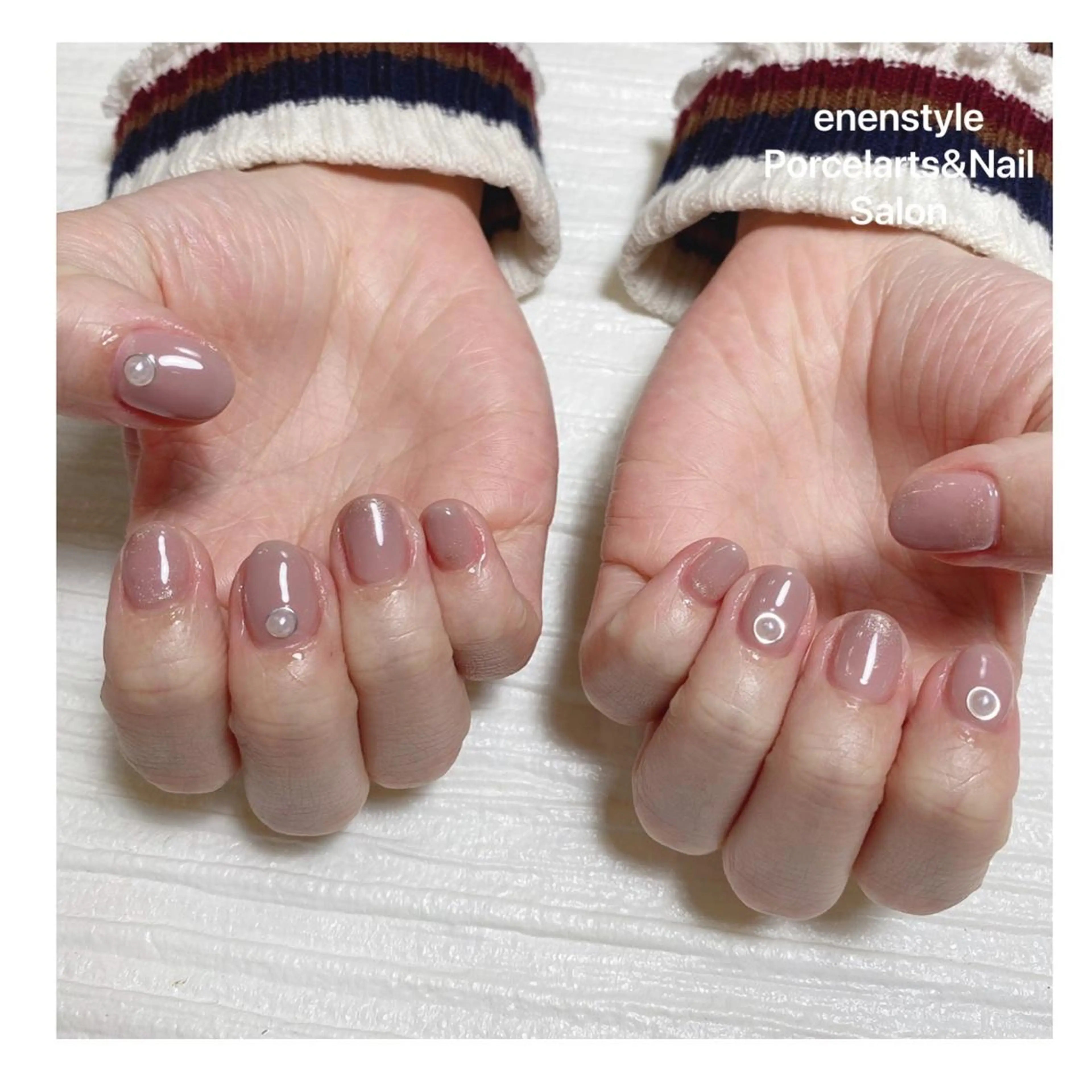 ショート ネイル ハンドネイル 👑enen style👑のネイルデザイン