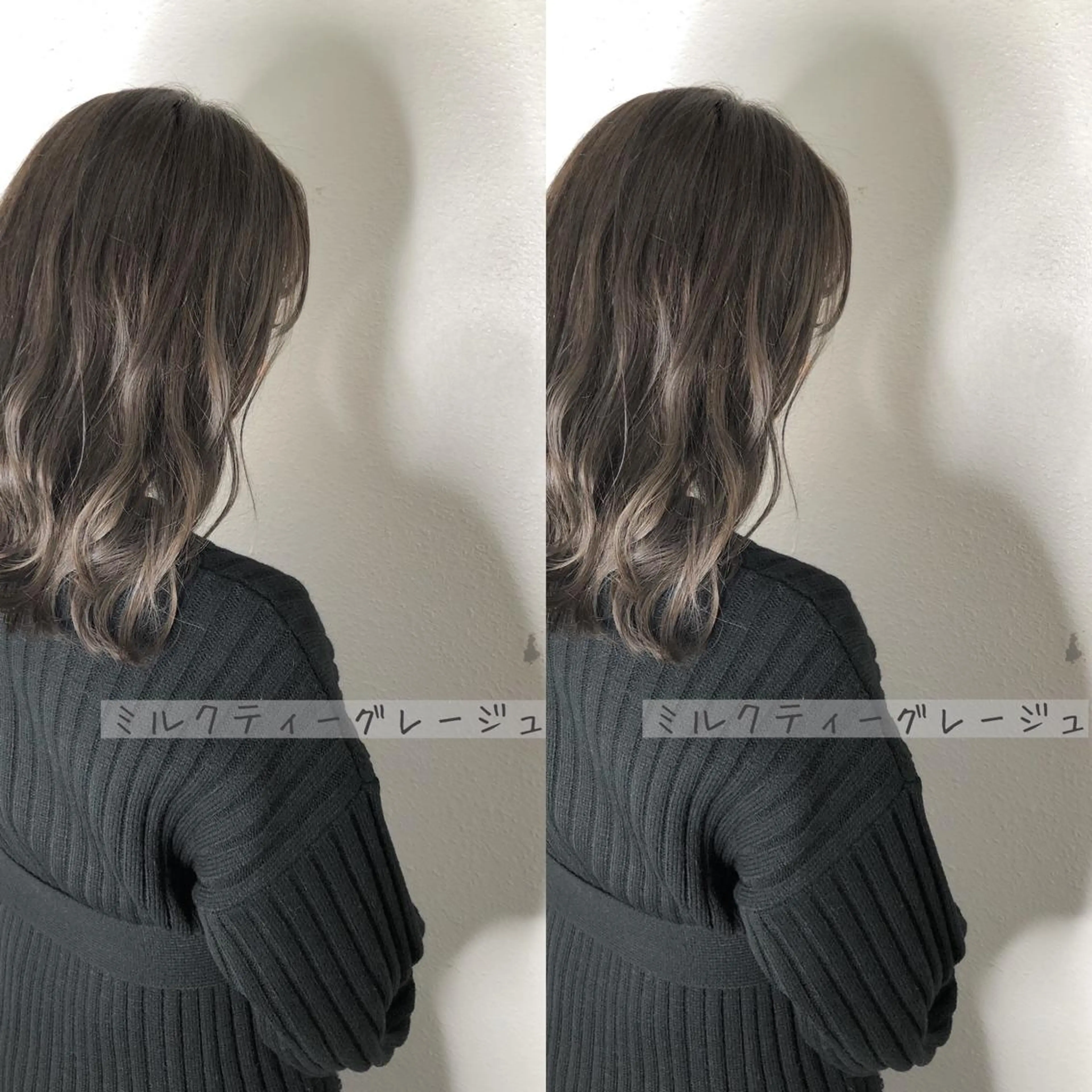 セミロング カラー ブリーチ あさだ しゅうたろうのヘアスタイル
