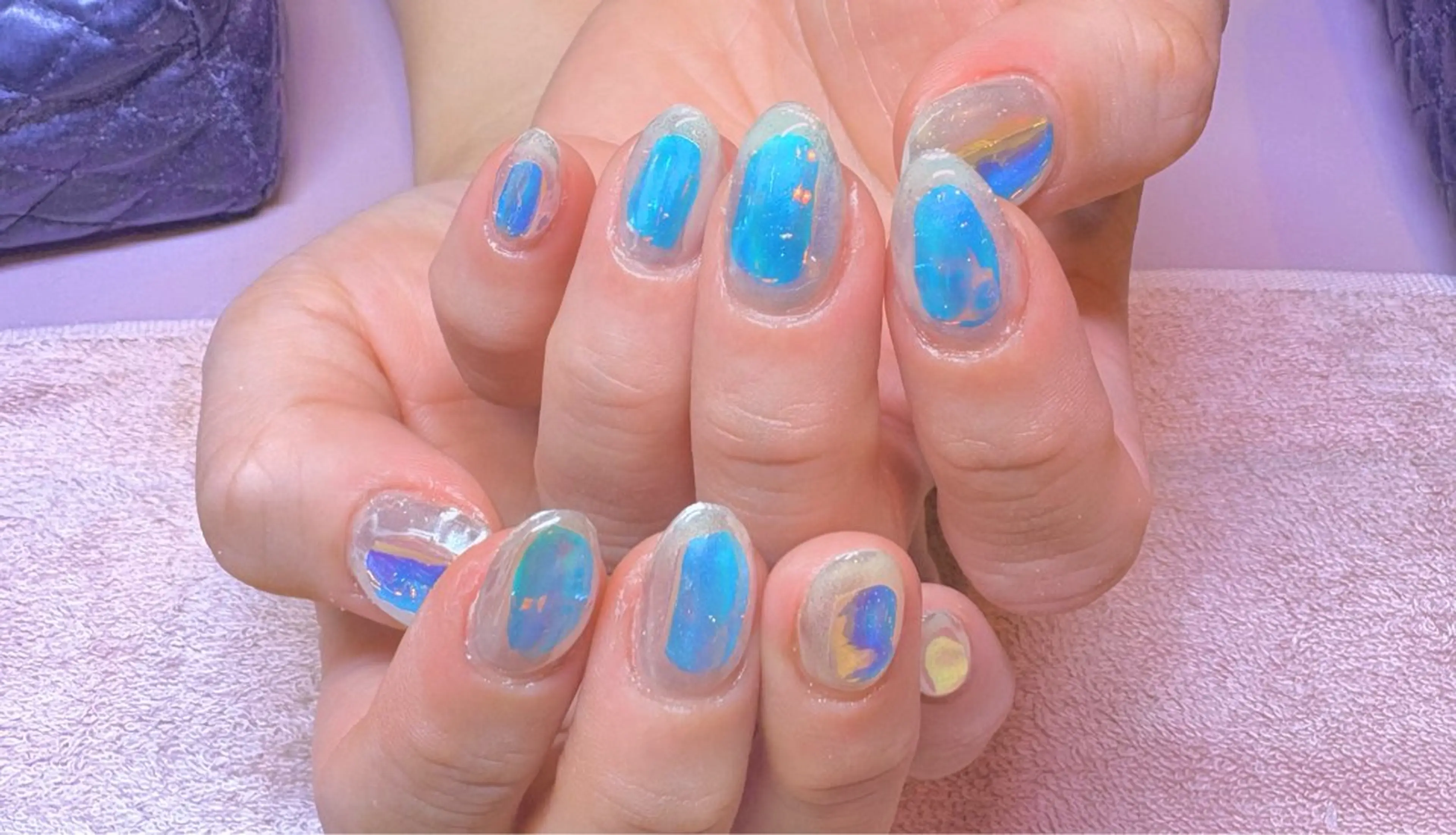 自爪氷ネイル※オフありの写真
