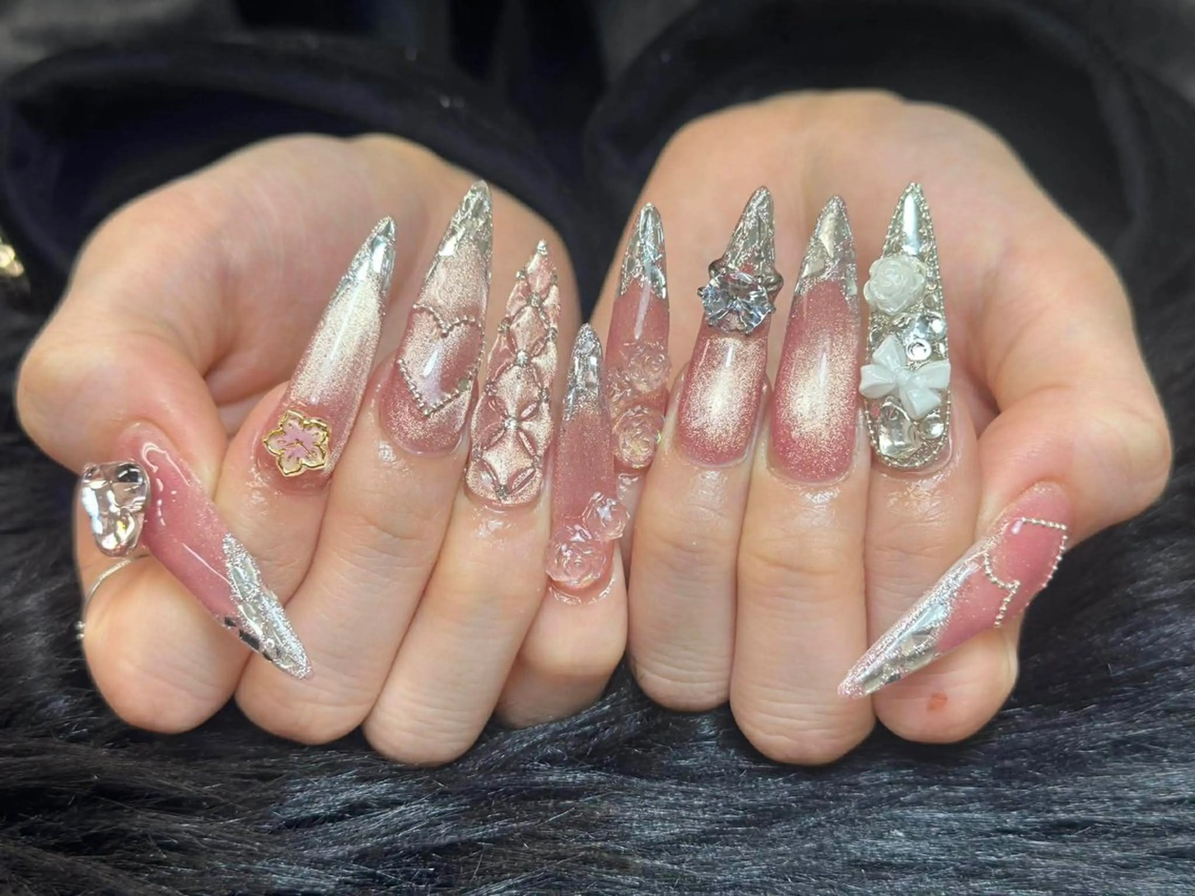 ネイル アートネイル 成人式 ジェルネイル ニュアンスネイル 夏ネイル ハンドネイル Jenn Nail Salonのネイルデザイン