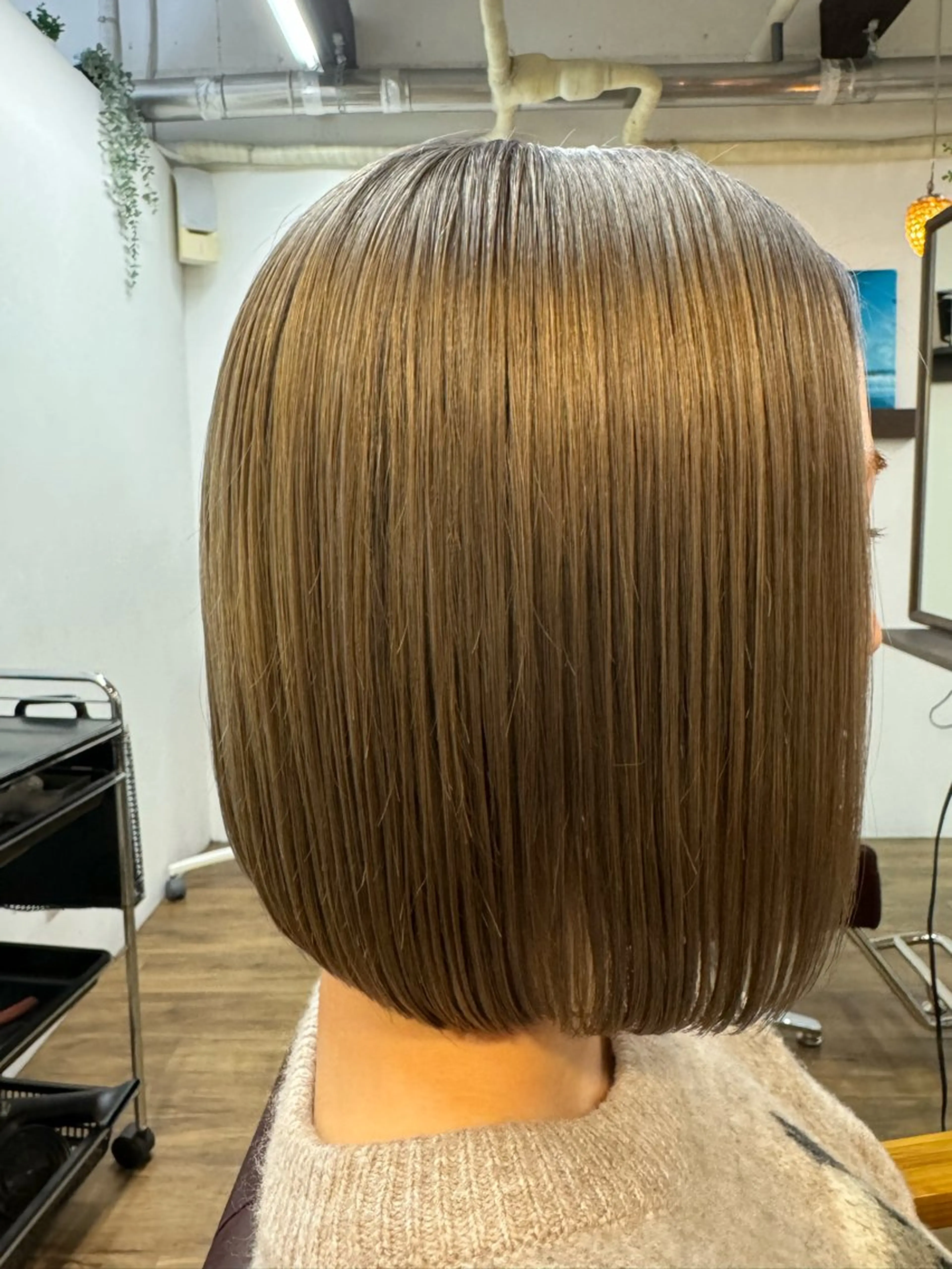 ミディアム 中山 明子のヘアスタイル