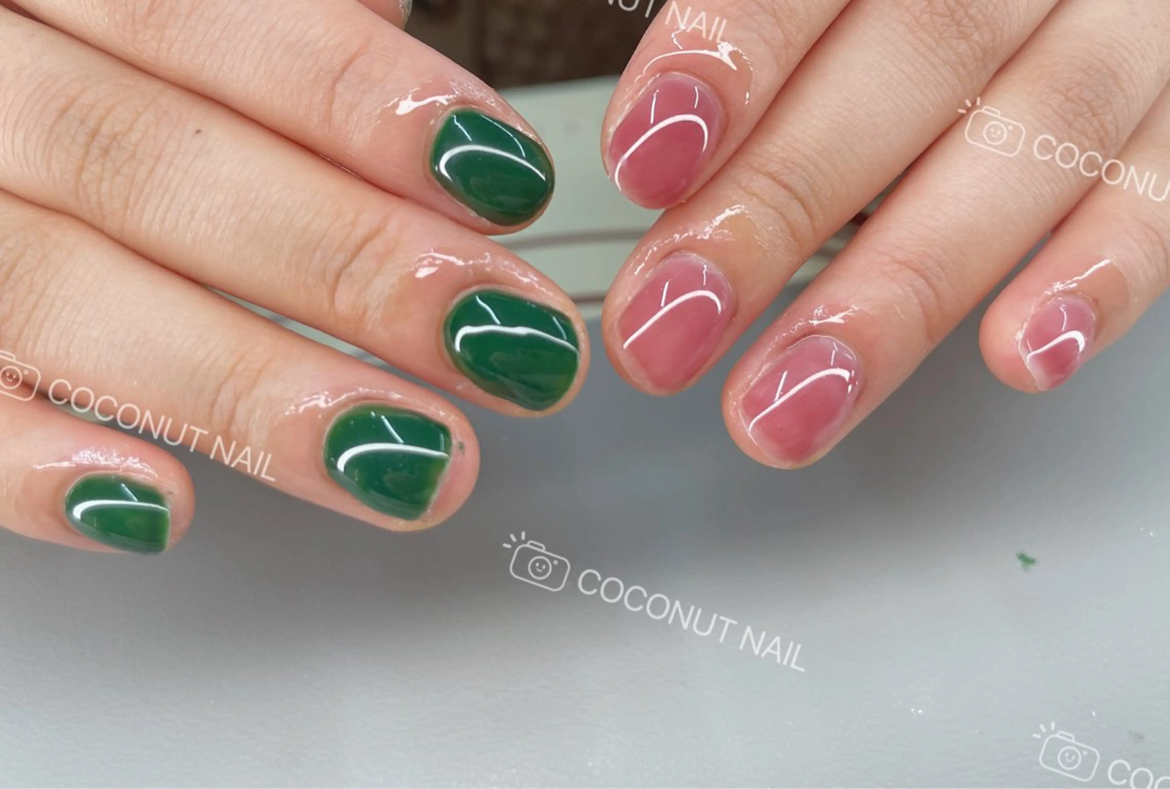ネイル ハンドネイル 神田 ココナッツのネイルデザイン