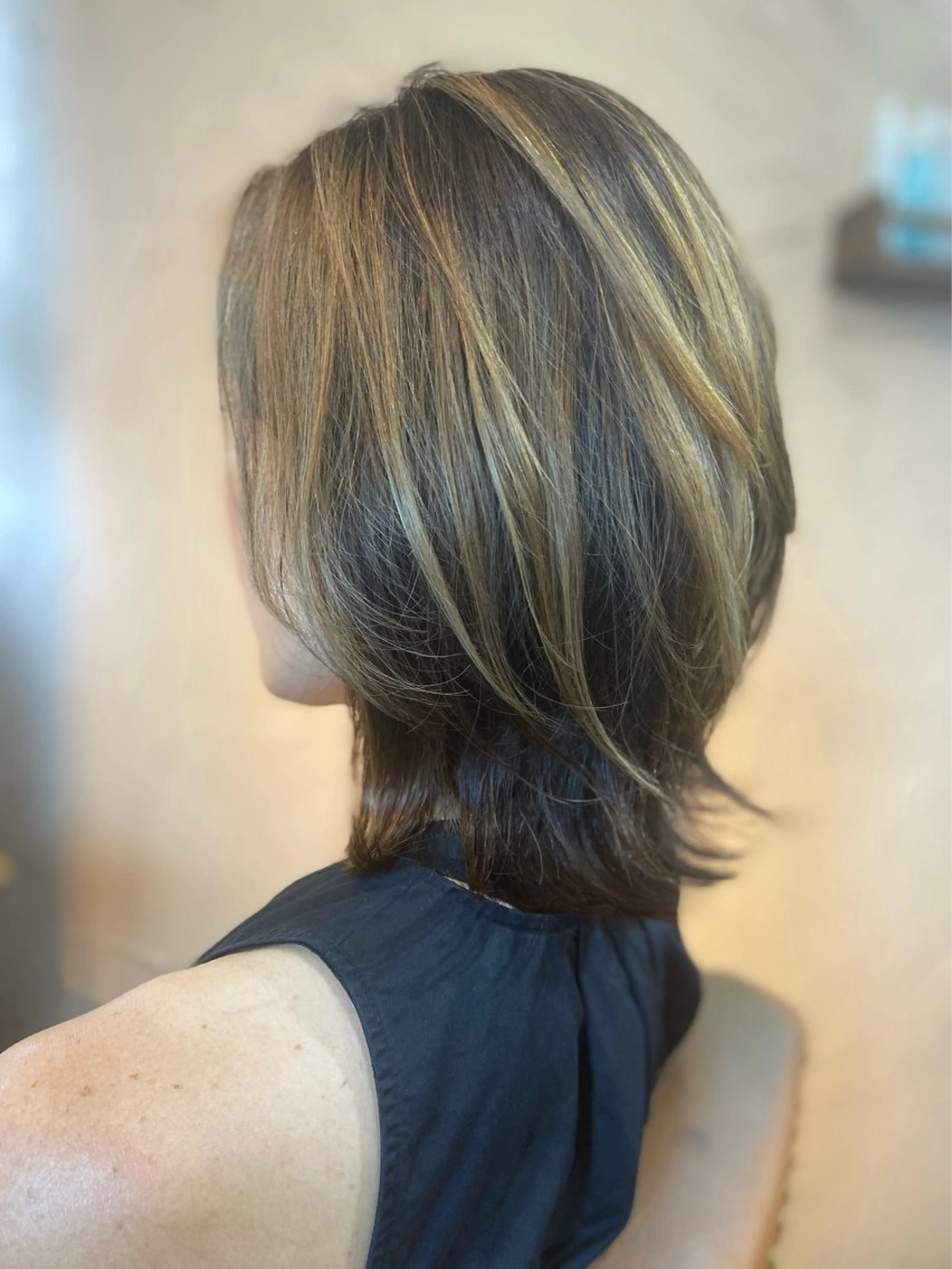 セミロング カラー ウルフカット カット ヘアカラー スローエイジング/ ダメージレス鈴木慎一のヘアスタイル