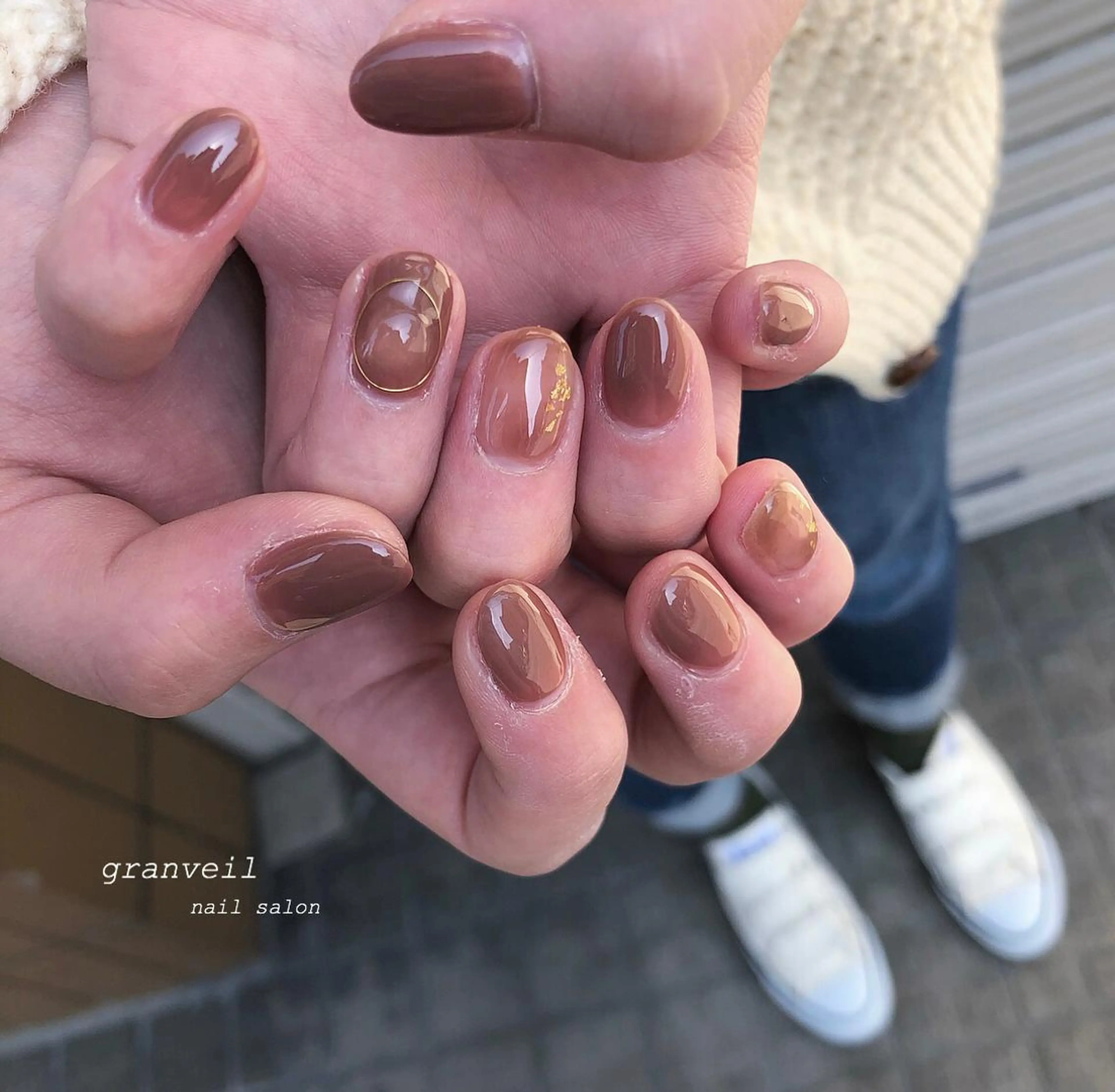 ネイル ニュアンスネイル nail salon granveilのネイルデザイン