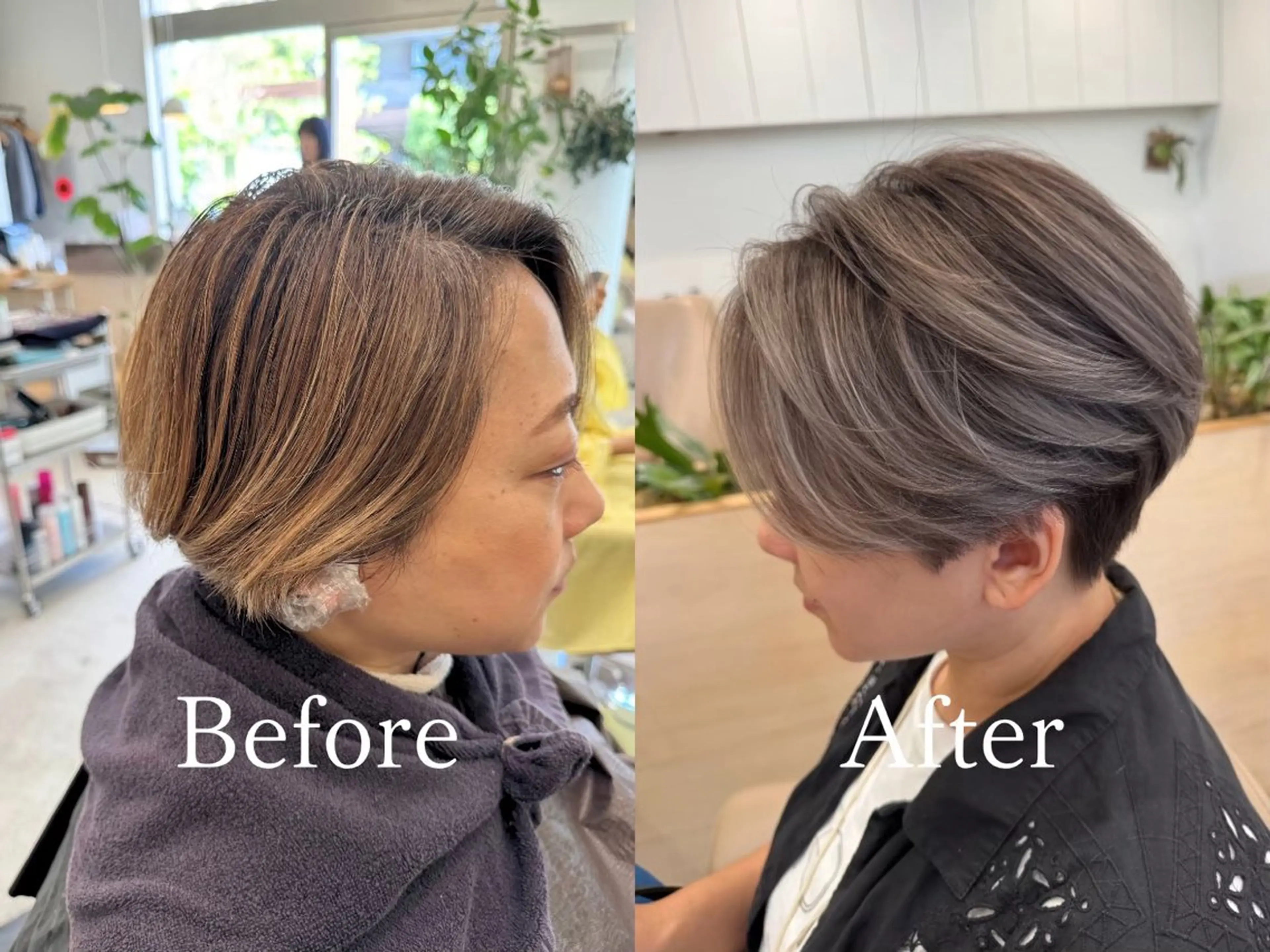 カラー ハイライトカラー ヘアカラー 藤本 豪海のヘアスタイル