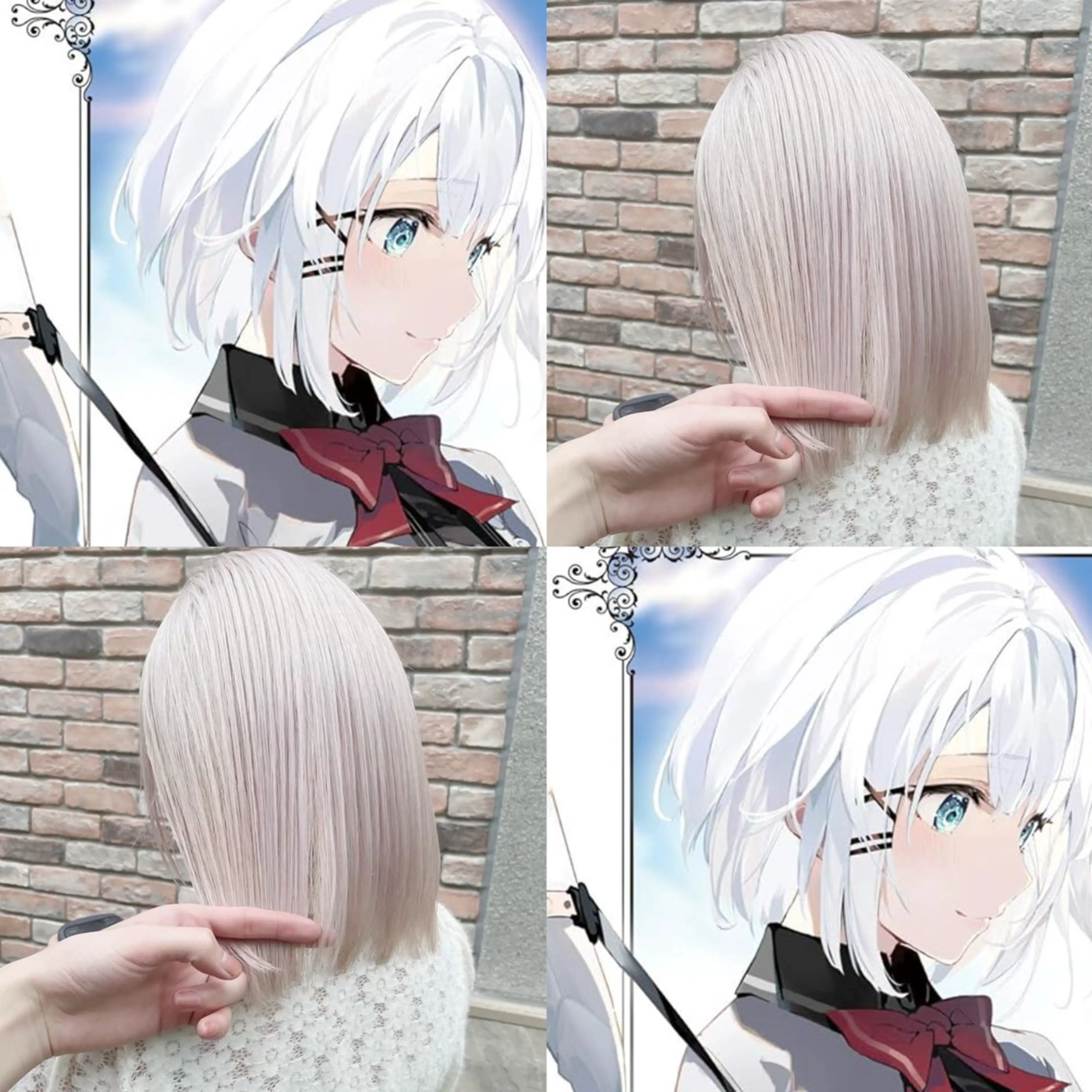 ミディアム 🩷アニメカラー🩵 mihoのヘアスタイル