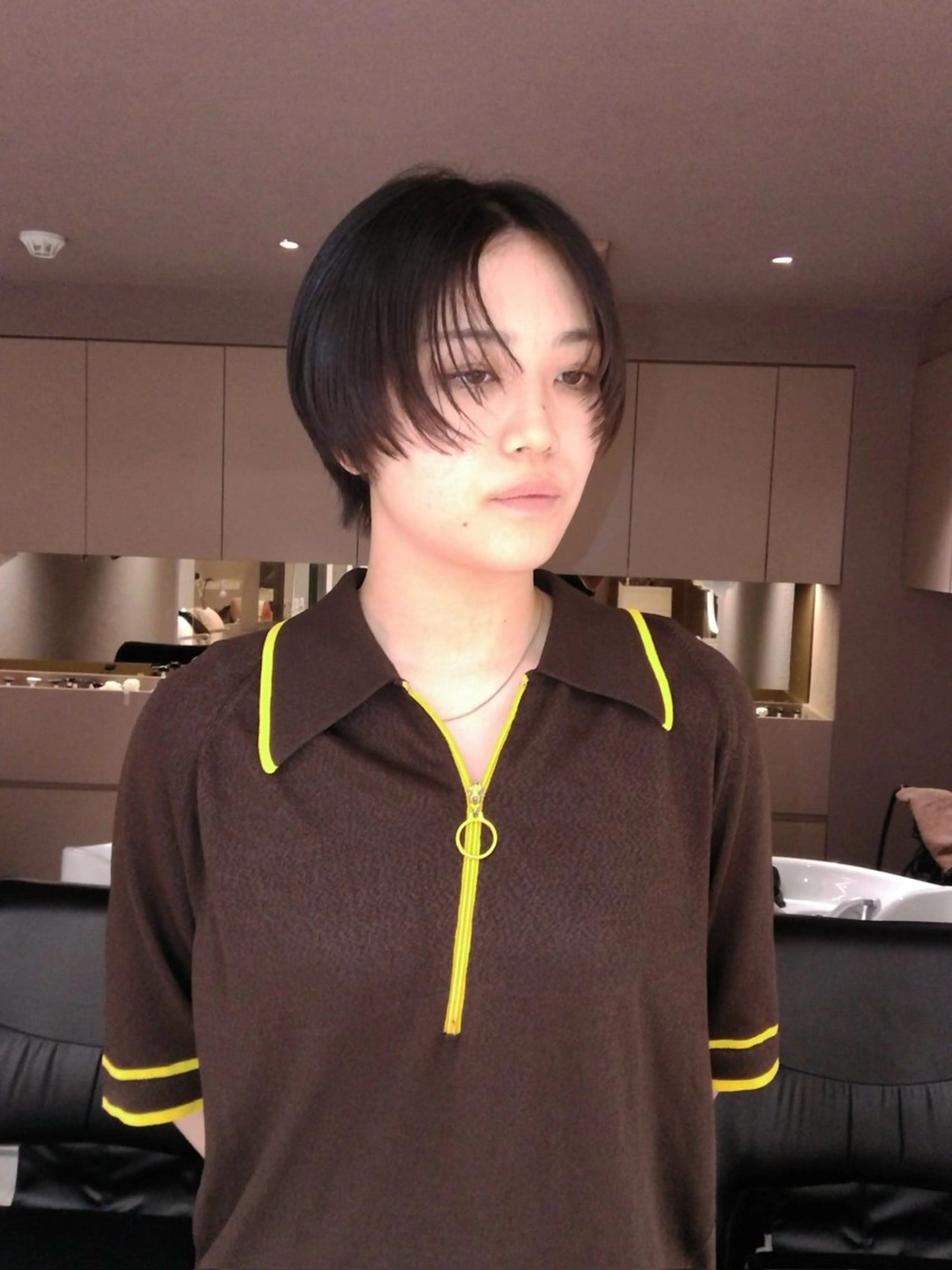 ショート ハンサムショート ショートヘア rino🤍 恵比寿レイヤーカットのヘアスタイル