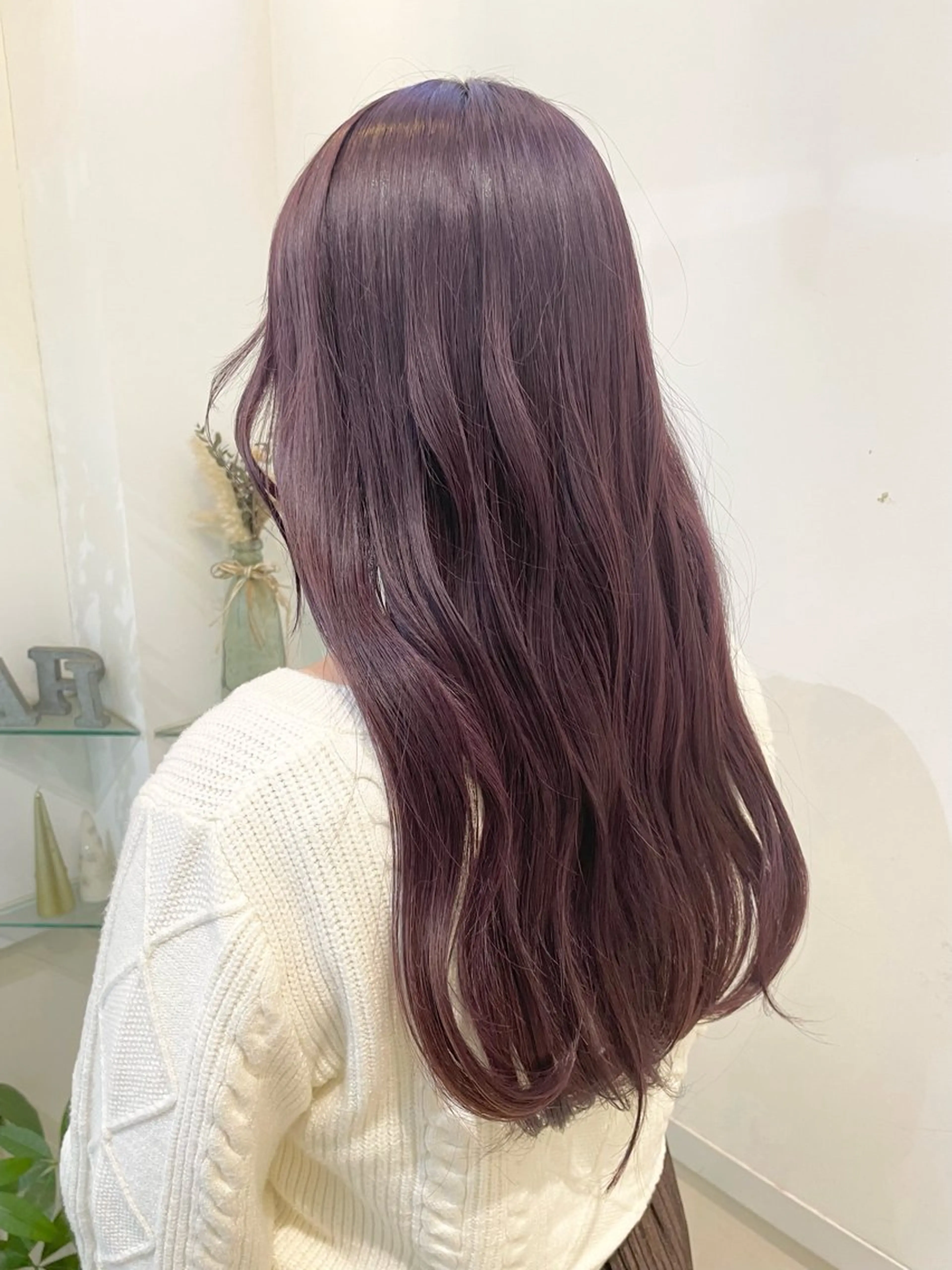 ロング カラー ヘアカラー トリートメント 髪質改善カラー🤍 エクステ✨君島由実子のヘアスタイル