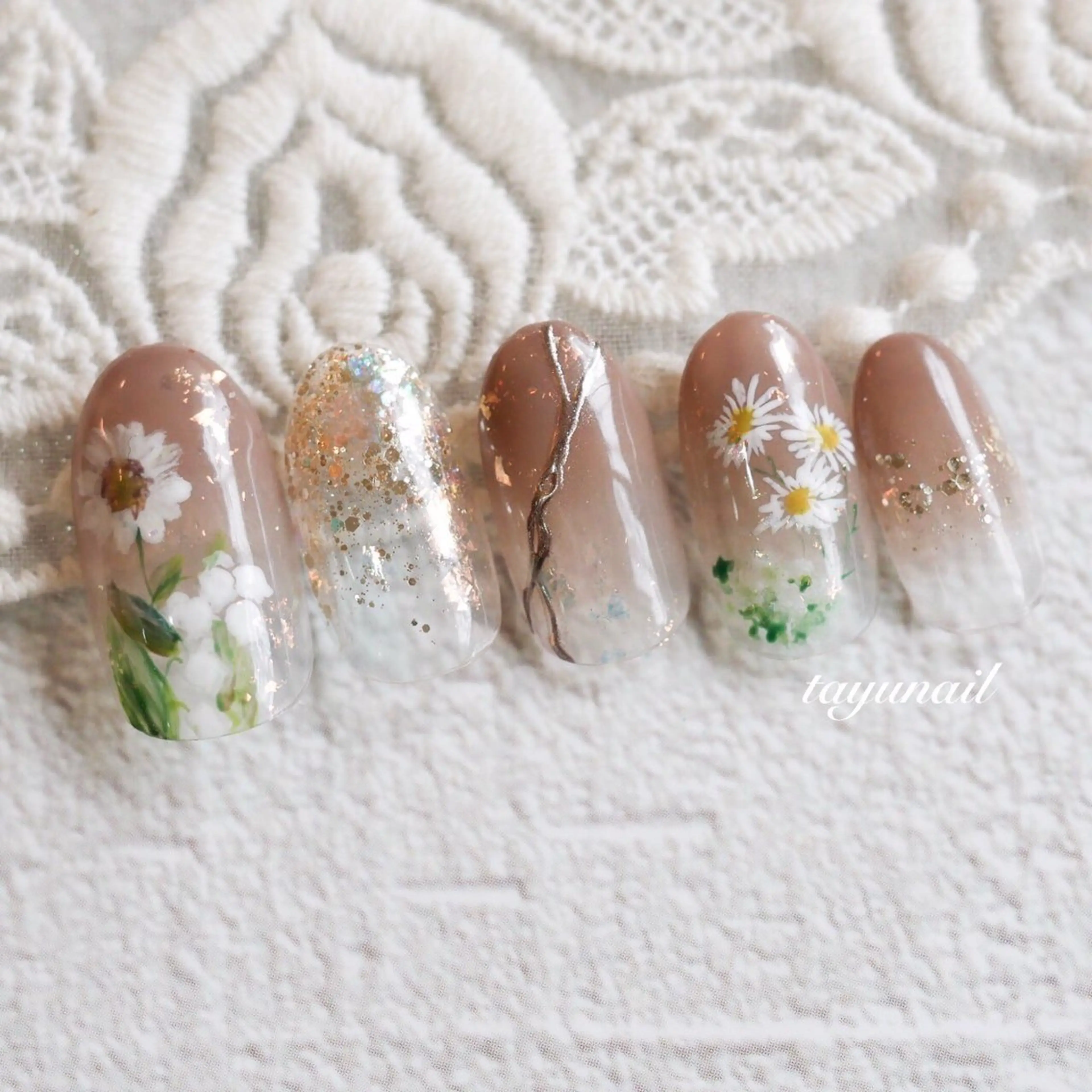 ネイル アートネイル ジェルネイル パラジェル 夏ネイル ネイルサロン 【たゆnail】のネイルデザイン