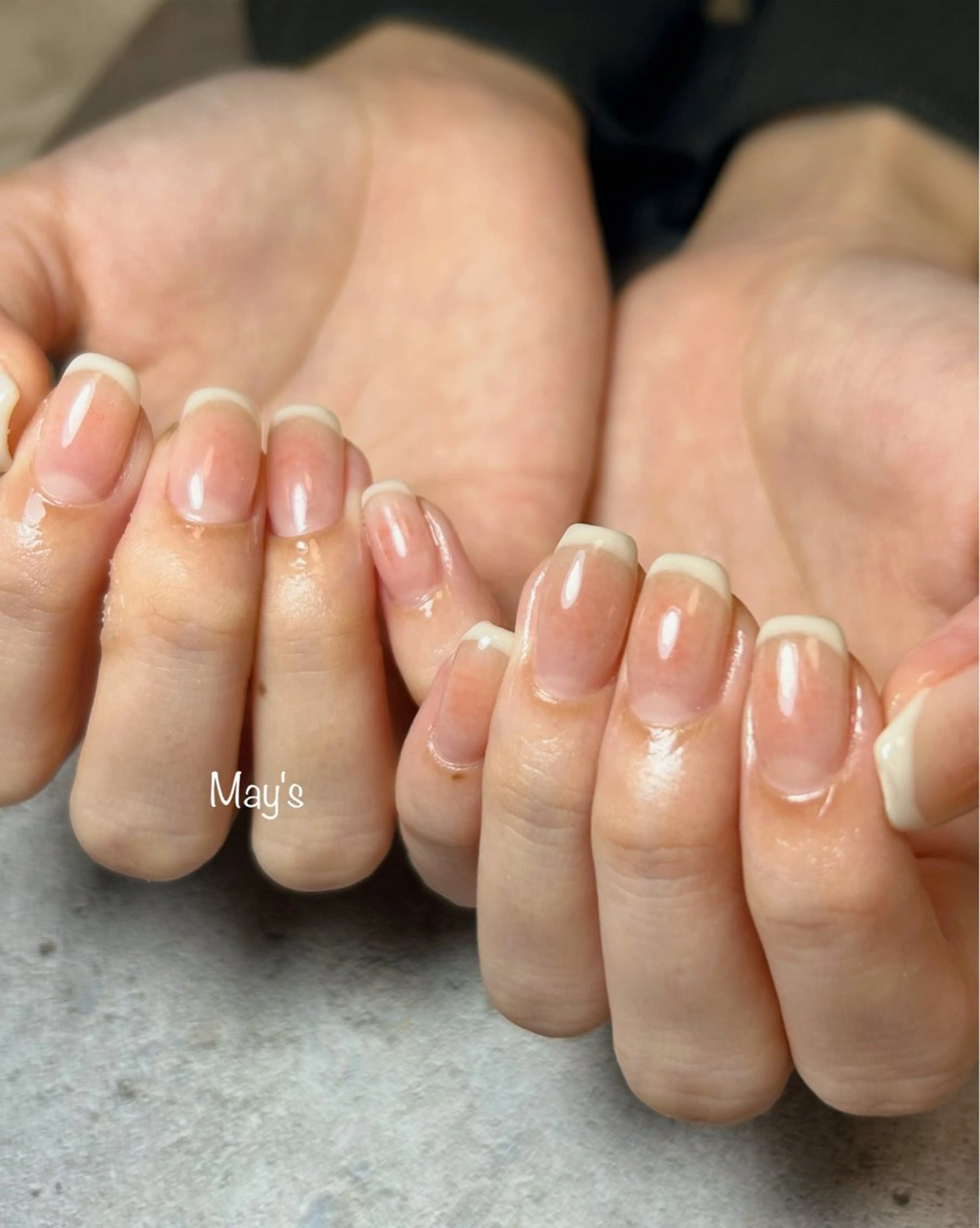 ネイル フレンチネイル 持ち込み nail salon May'sのネイルデザイン