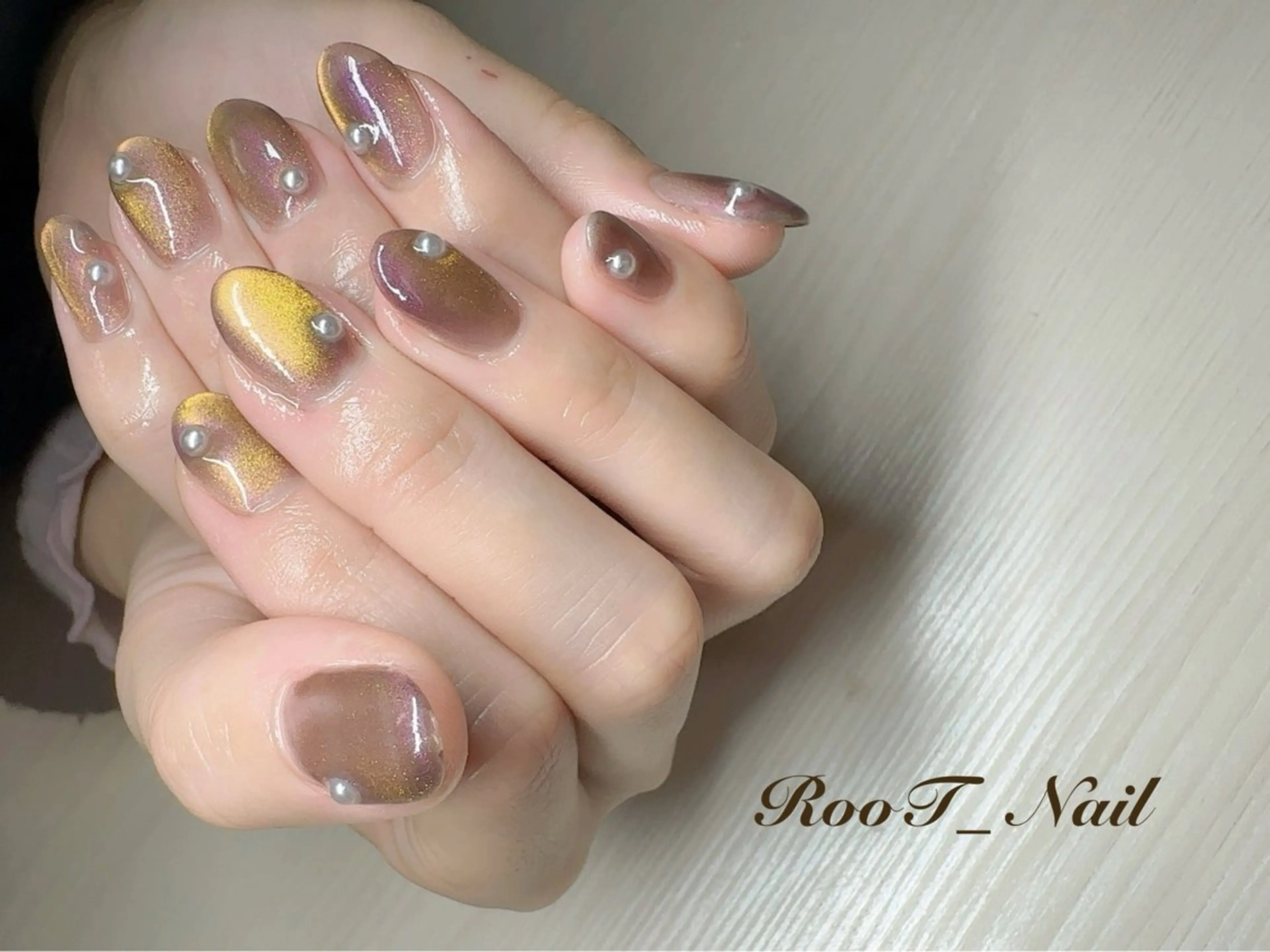 ネイル マグネットネイル ハンドネイル RooT Nailのネイルデザイン