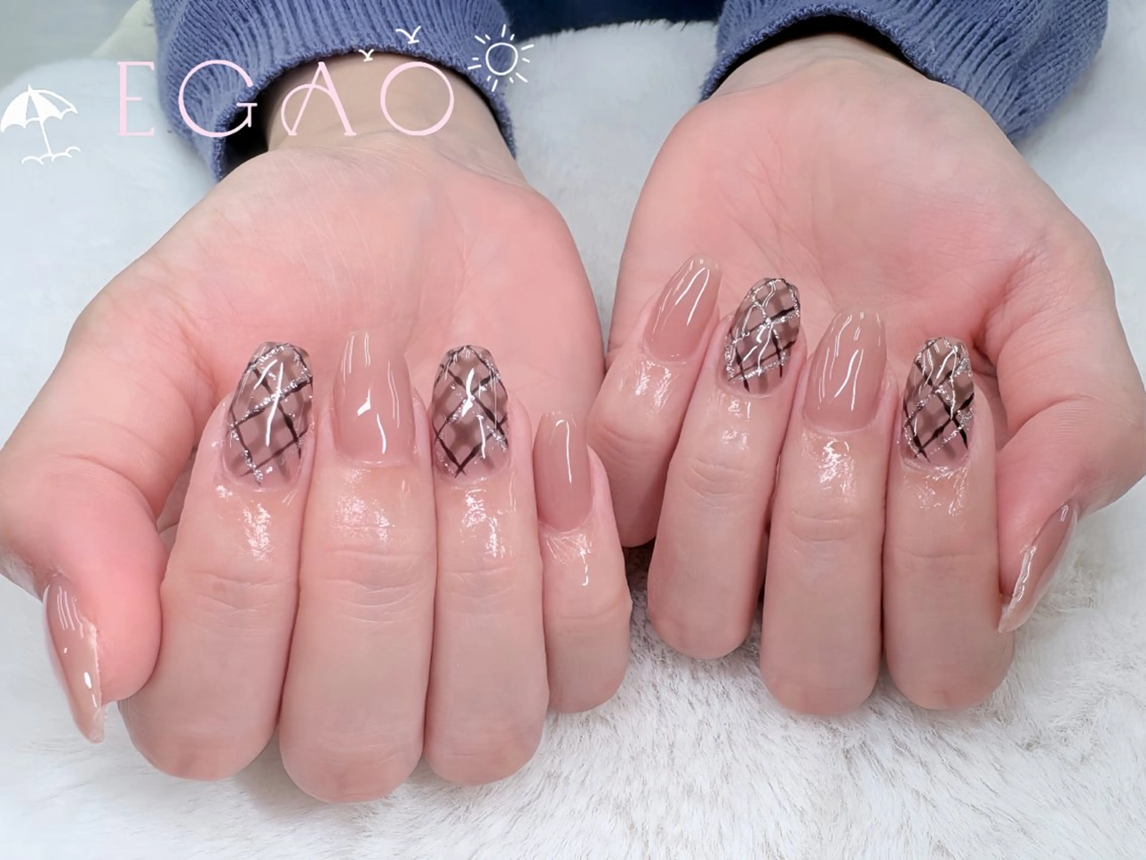 ネイル アートネイル フットネイル フレンチネイル ジェルネイル グラデーション ハンドネイル Egao Nail錦糸町店のネイルデザイン