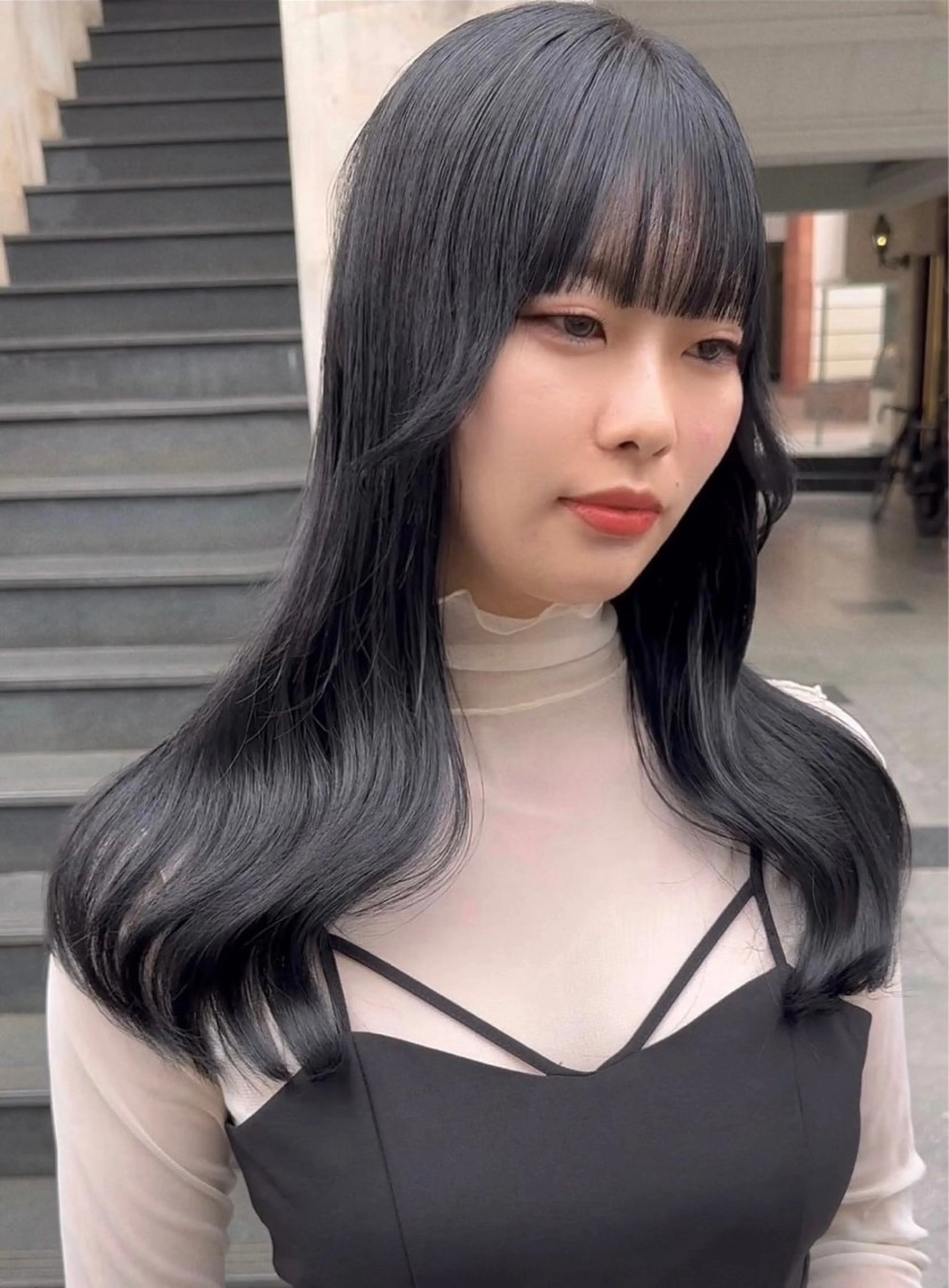 セミロング カラー カット ヘアカラー トリートメント ヘッドスパ 韓国系レイヤー特化 hiroのヘアスタイル