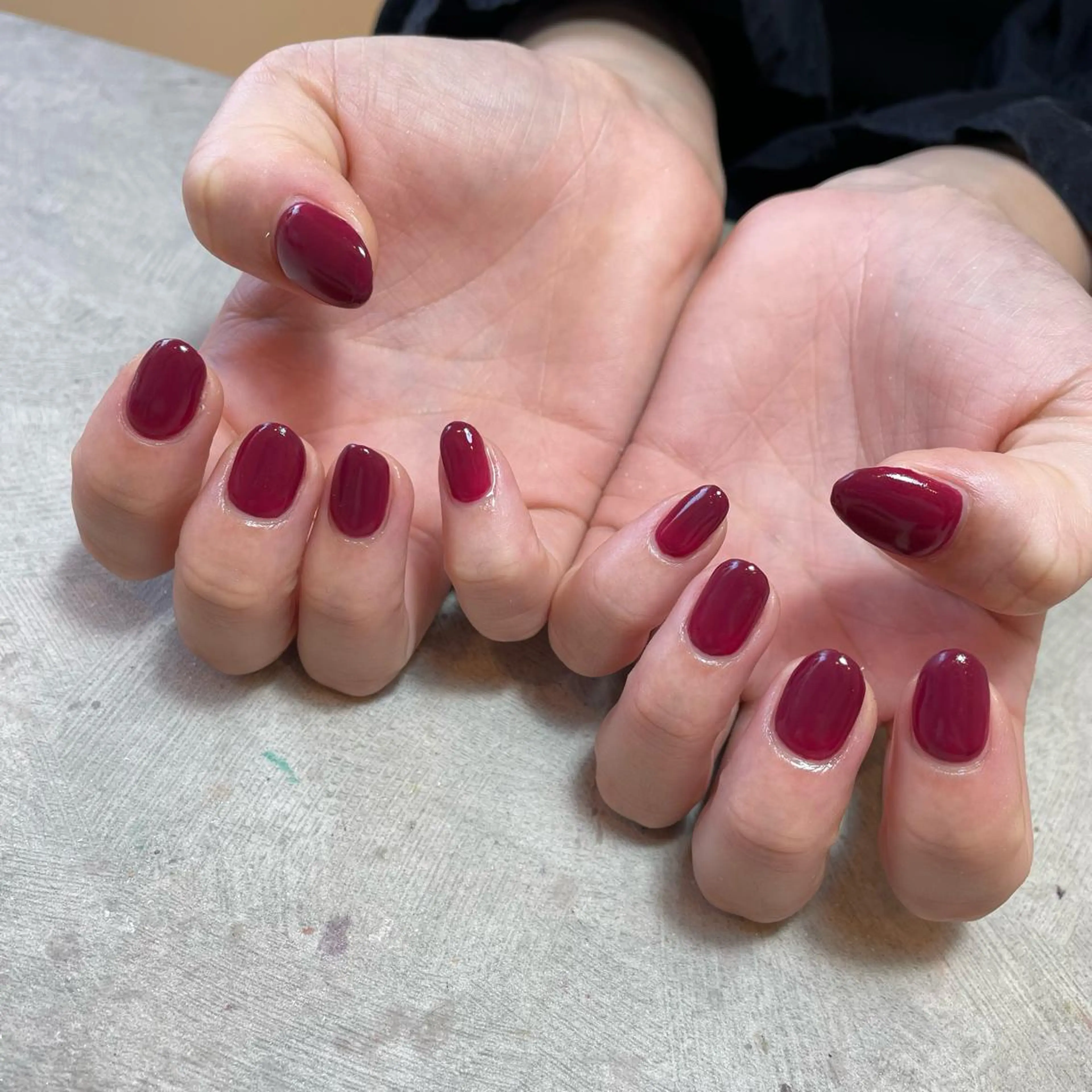 ネイル 赤色 ハンドネイル bylaki_ haruka(K)のネイルデザイン