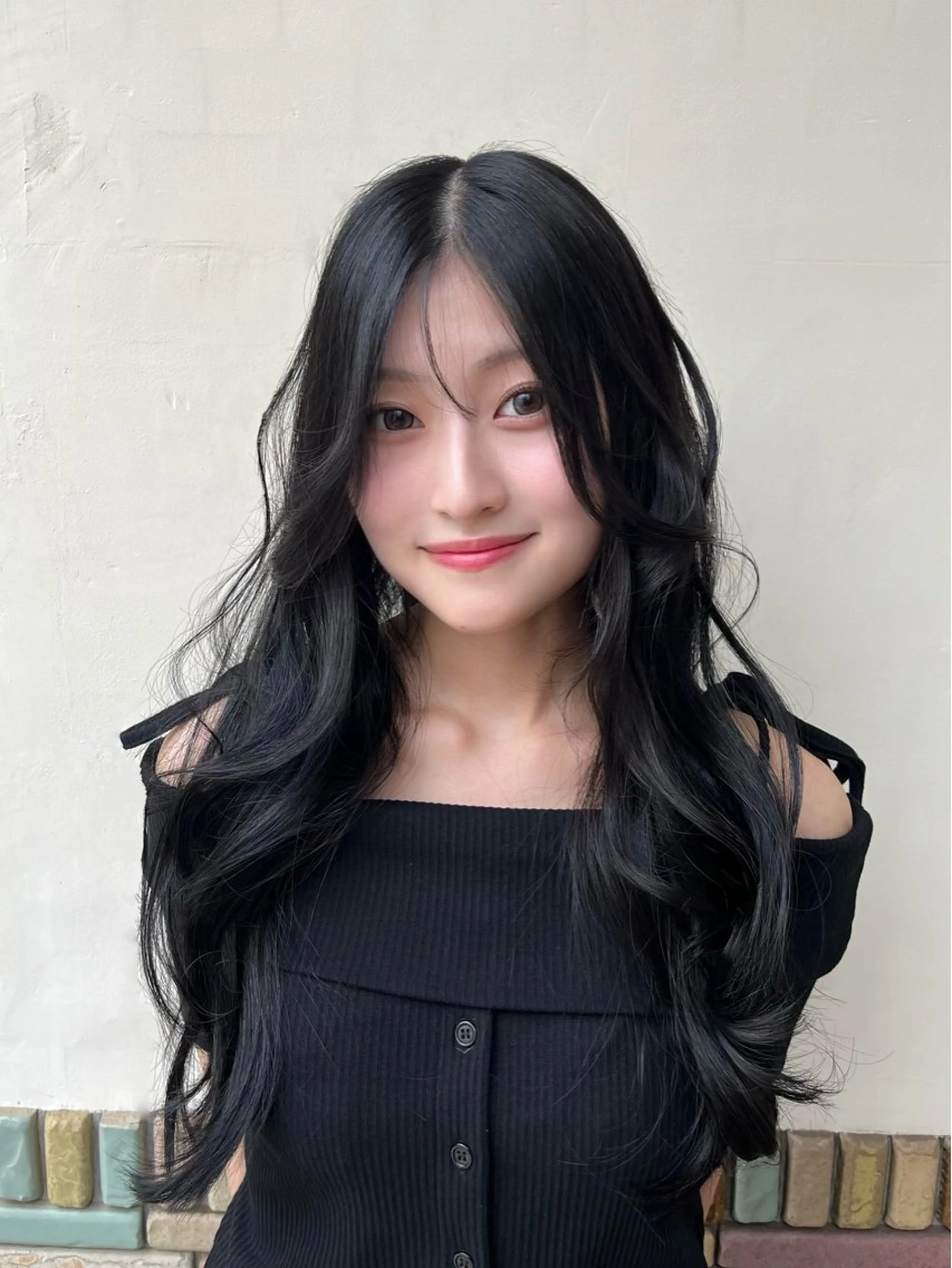 ロング カット ヘアカラー トリートメント 【艶髪カラー】 omiのヘアスタイル