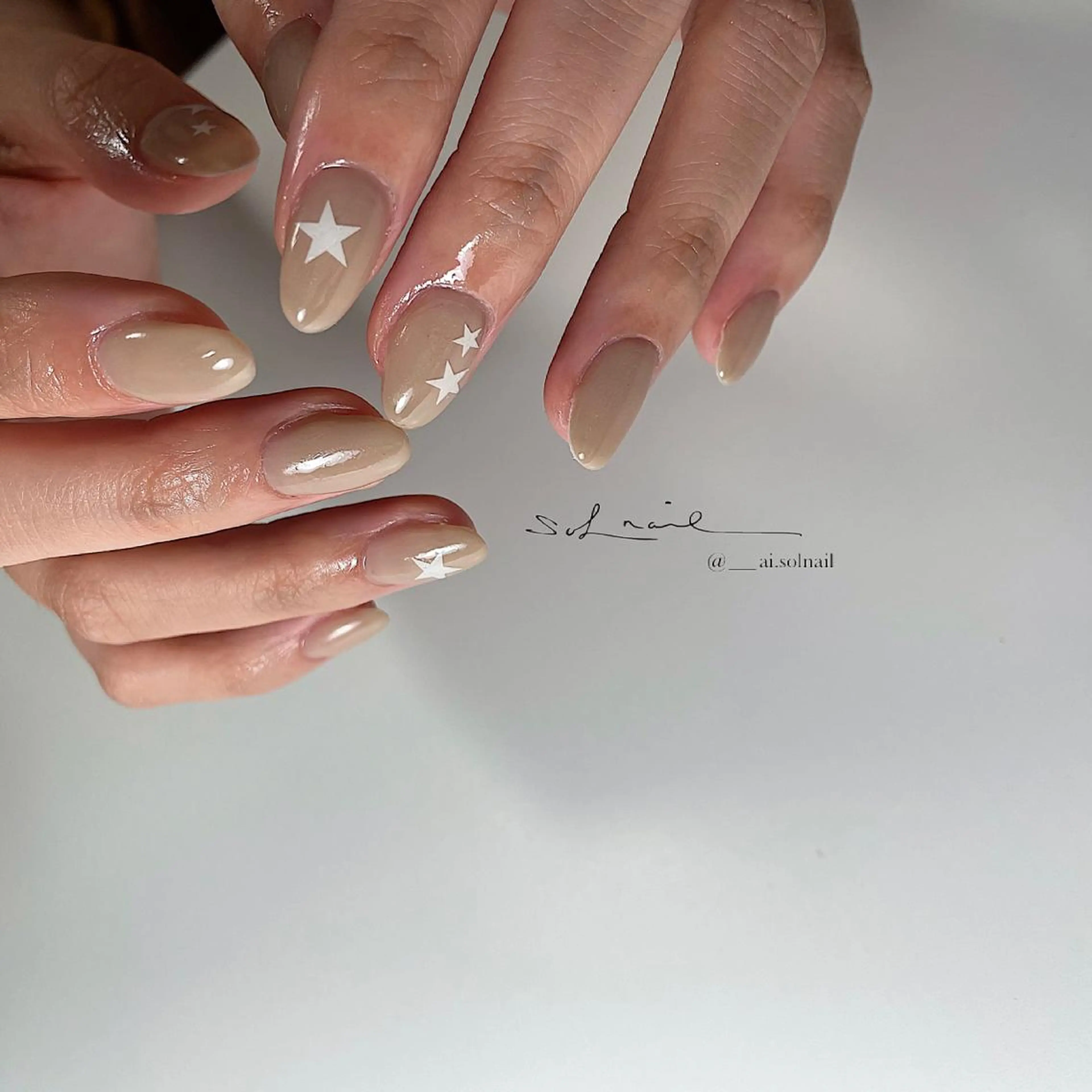 ロング カラー パーマ ヘアアレンジ メンズ キッズ ネイル マツエク・マツパ 🍃伏見 / soL nail / aiのネイルデザイン